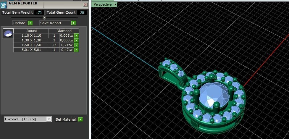 Round pendants 5 sizes Model 4033 3D print model_13