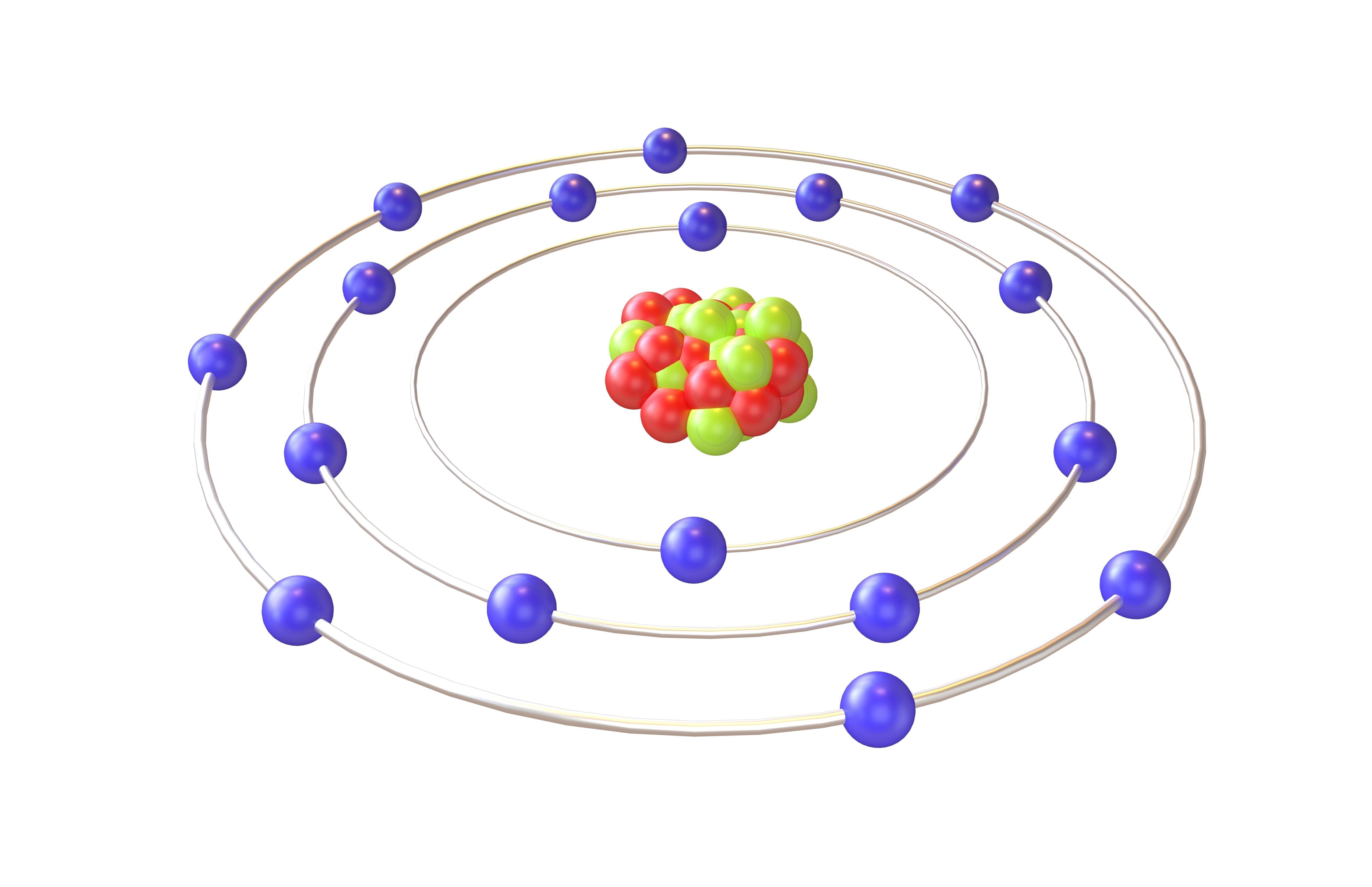 Chlorine Chemical Element v1 003 Low-poly 3D model_2