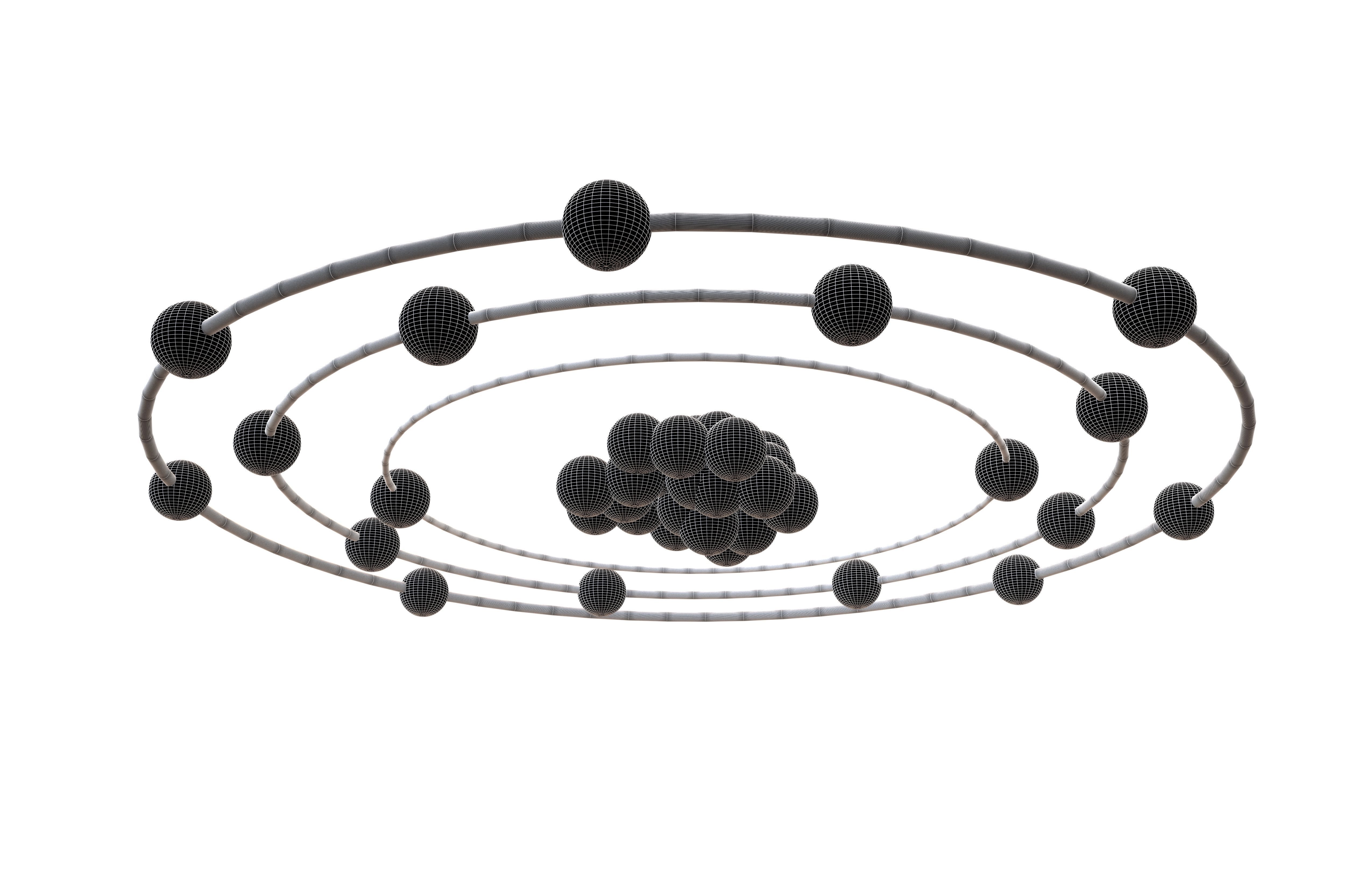 Chlorine Chemical Element v1 003 Low-poly 3D model_7