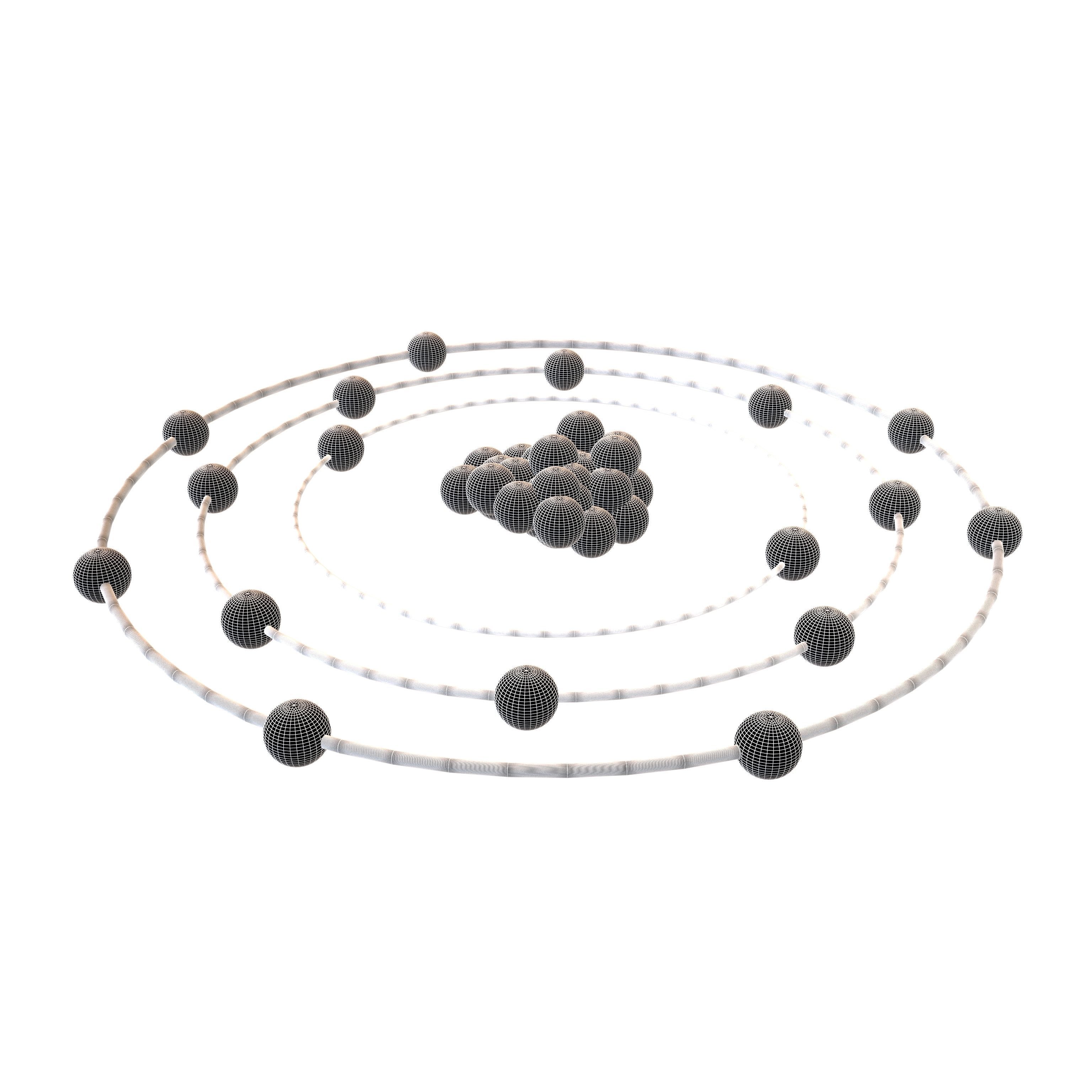 Chlorine Chemical Element v1 003 Low-poly 3D model_5