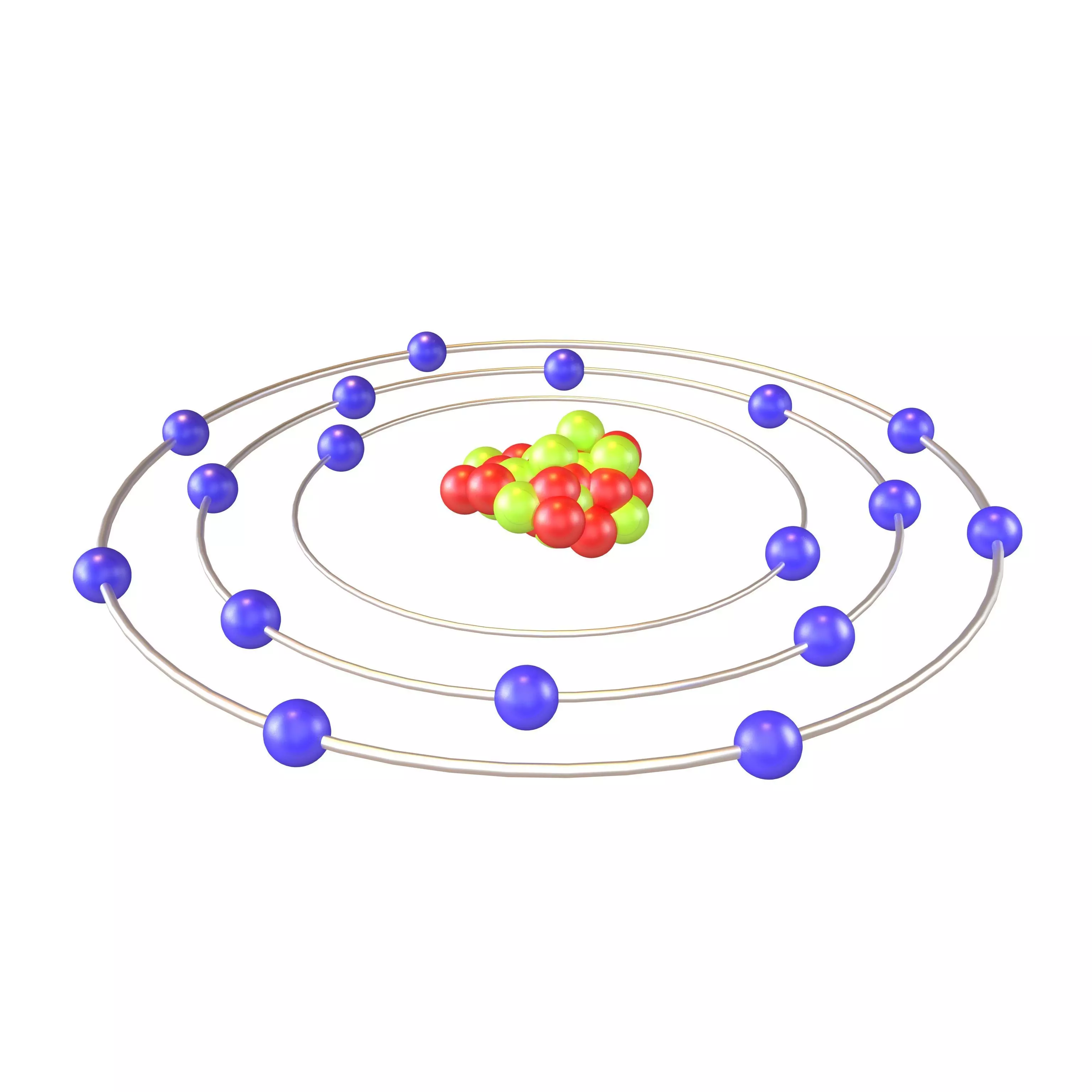 Chlorine Chemical Element v1 003 Low-poly 3D model_0