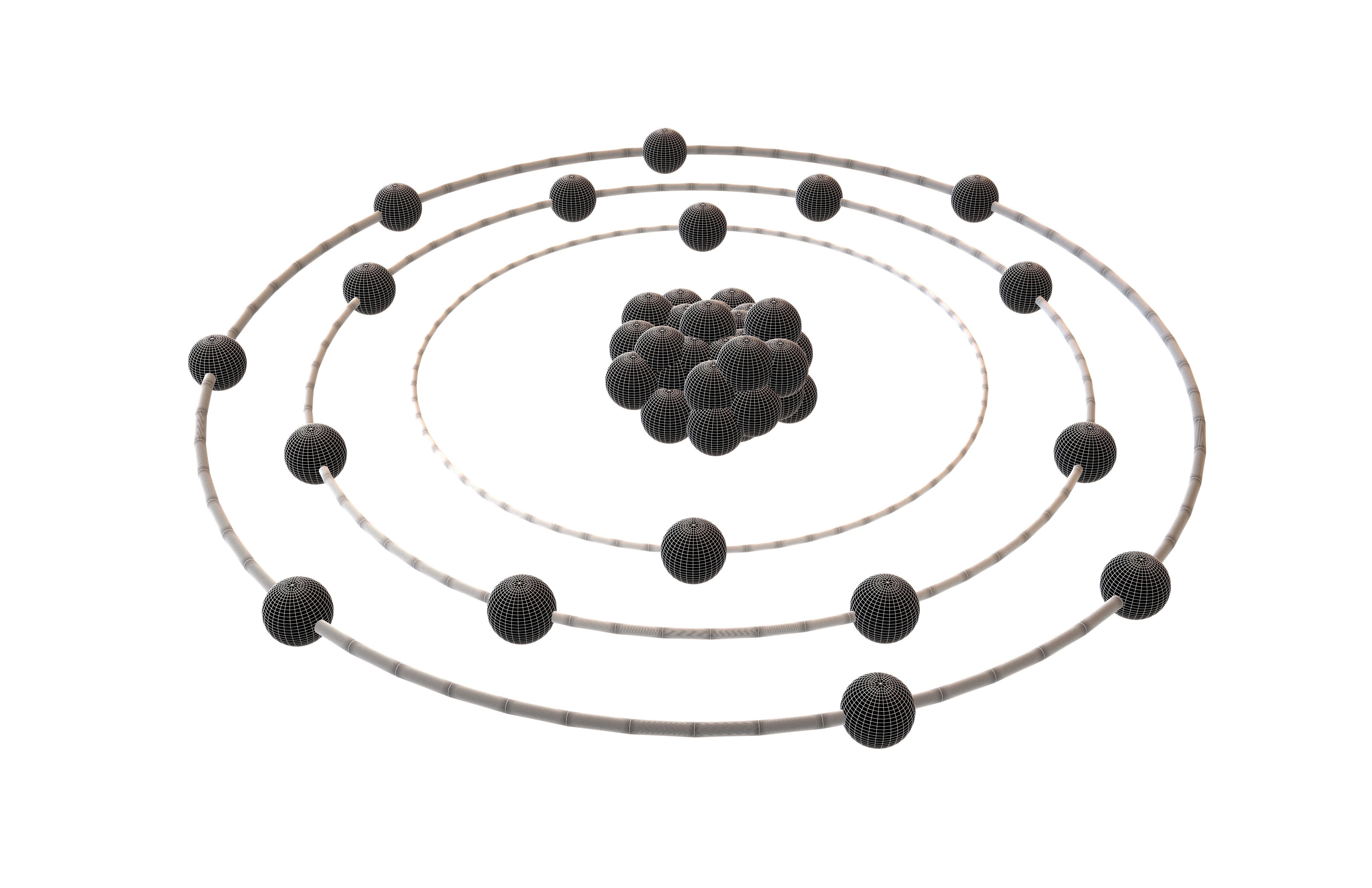 Chlorine Chemical Element v1 003 Low-poly 3D model_4