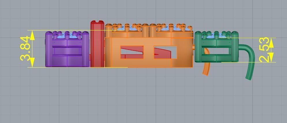 Bracelet Tennis Model 4030 3D print model_5