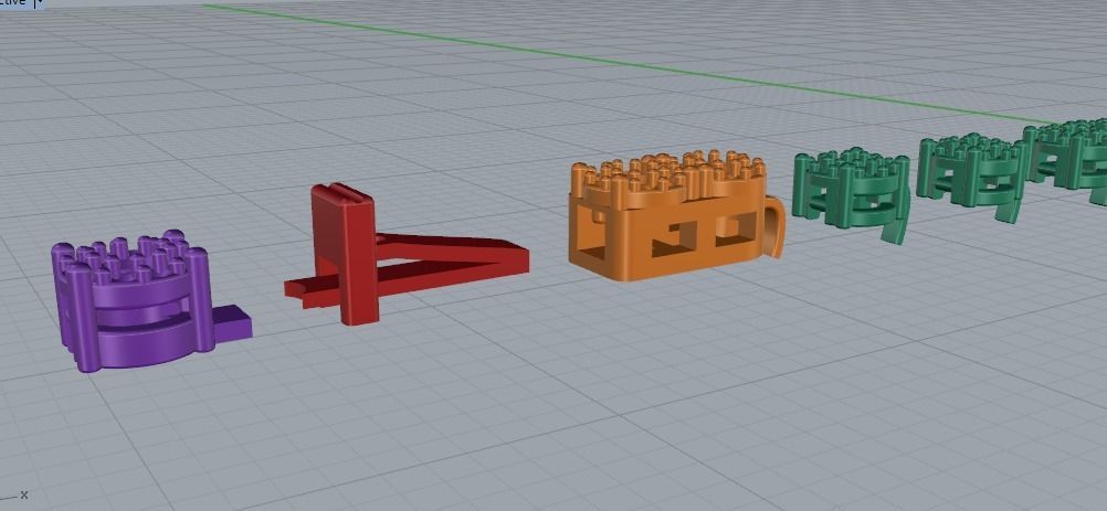 Bracelet Tennis Model 4030 3D print model_3