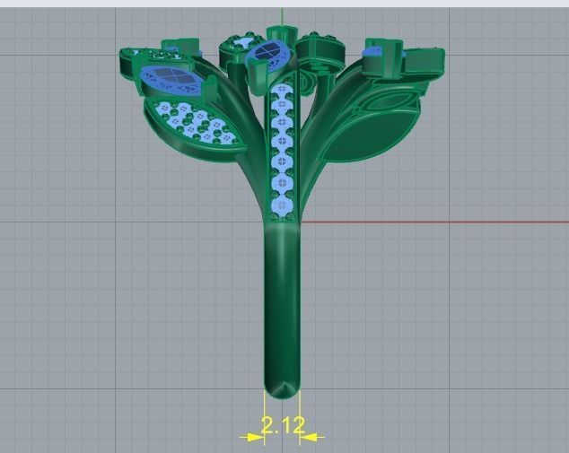 Leaf ring Model 4029 3D print model_7