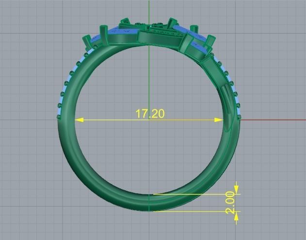 Leaf ring Model 4029 3D print model_5