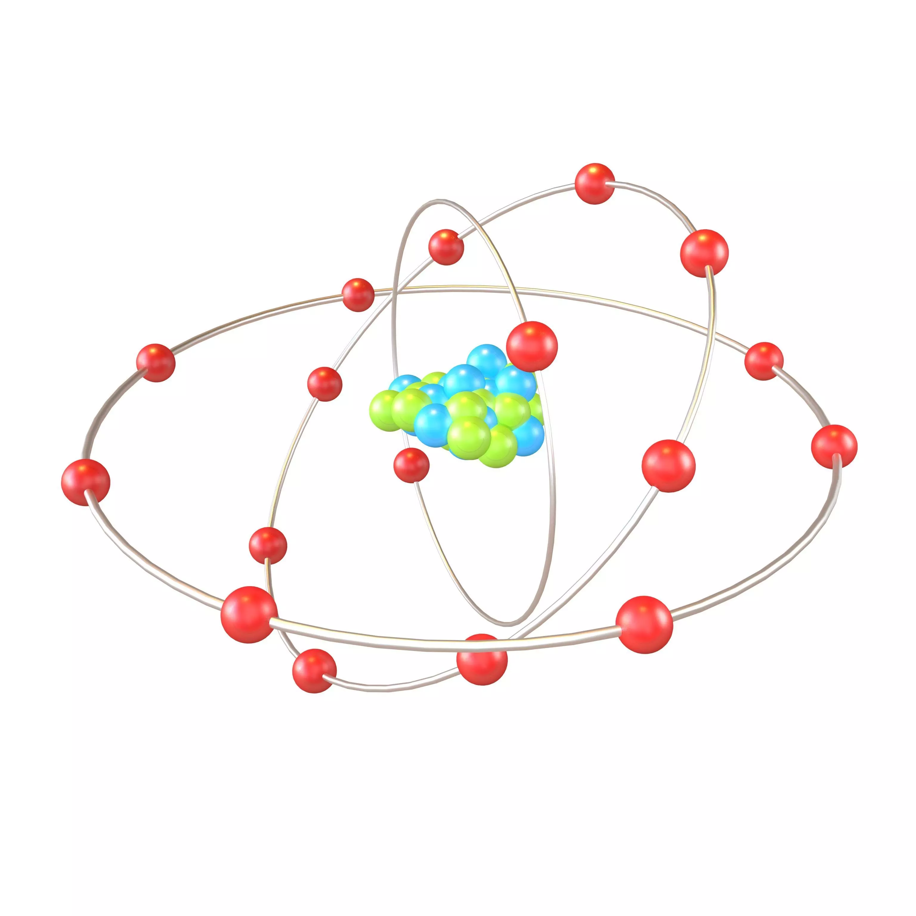 Chlorine Chemical Element v2 002 Low-poly 3D model