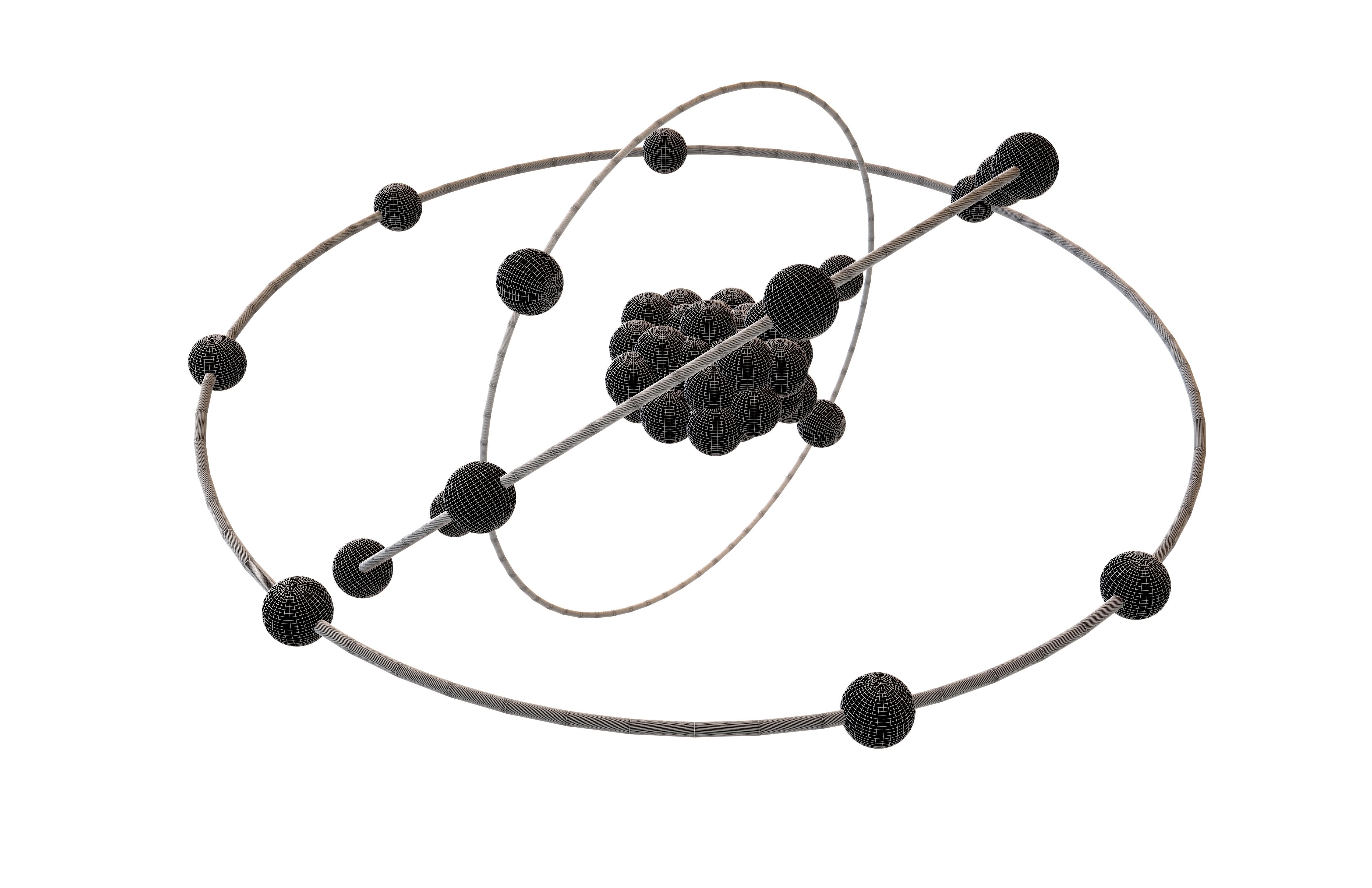 Chlorine Chemical Element v2 003 Low-poly 3D model_6