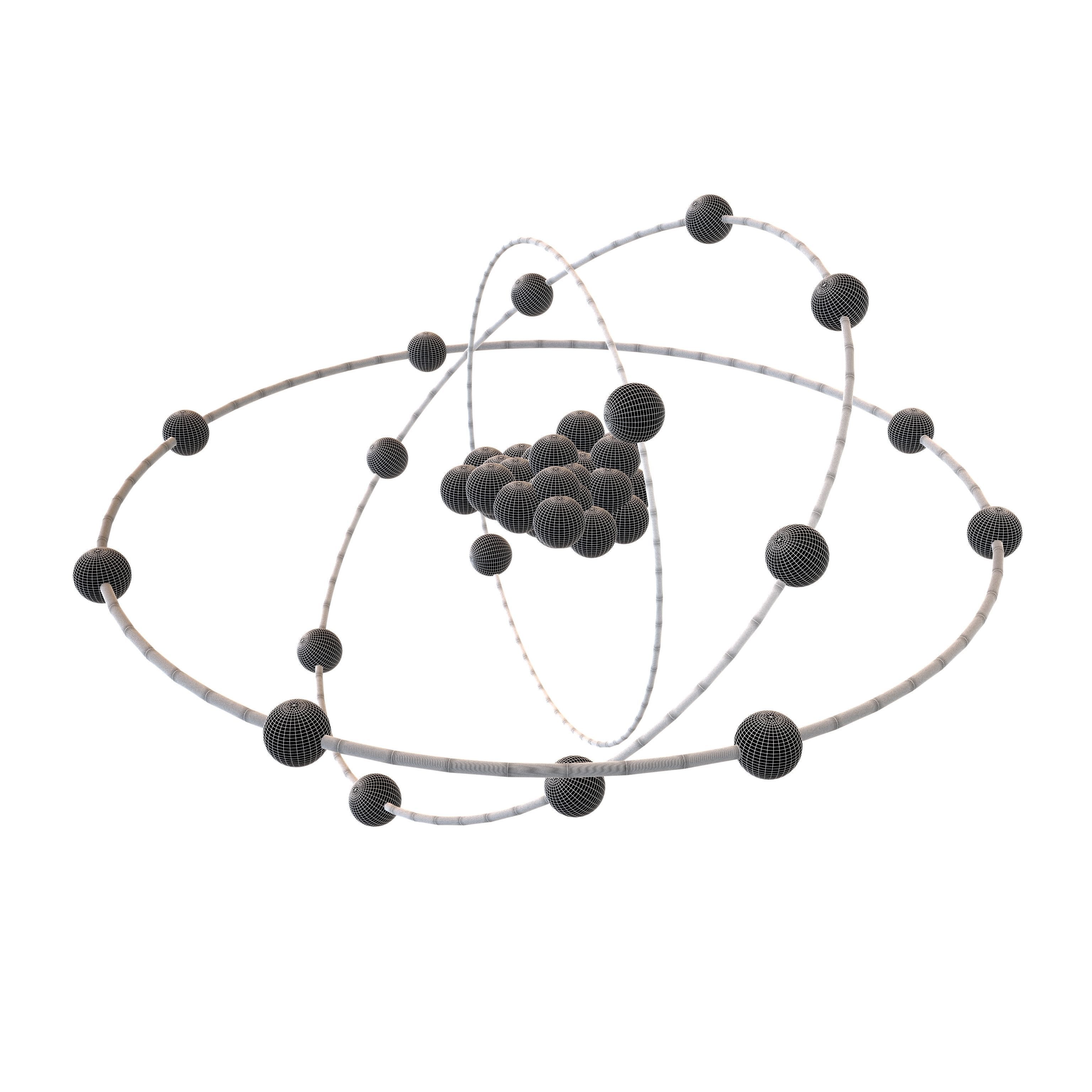 Chlorine Chemical Element v2 003 Low-poly 3D model_4