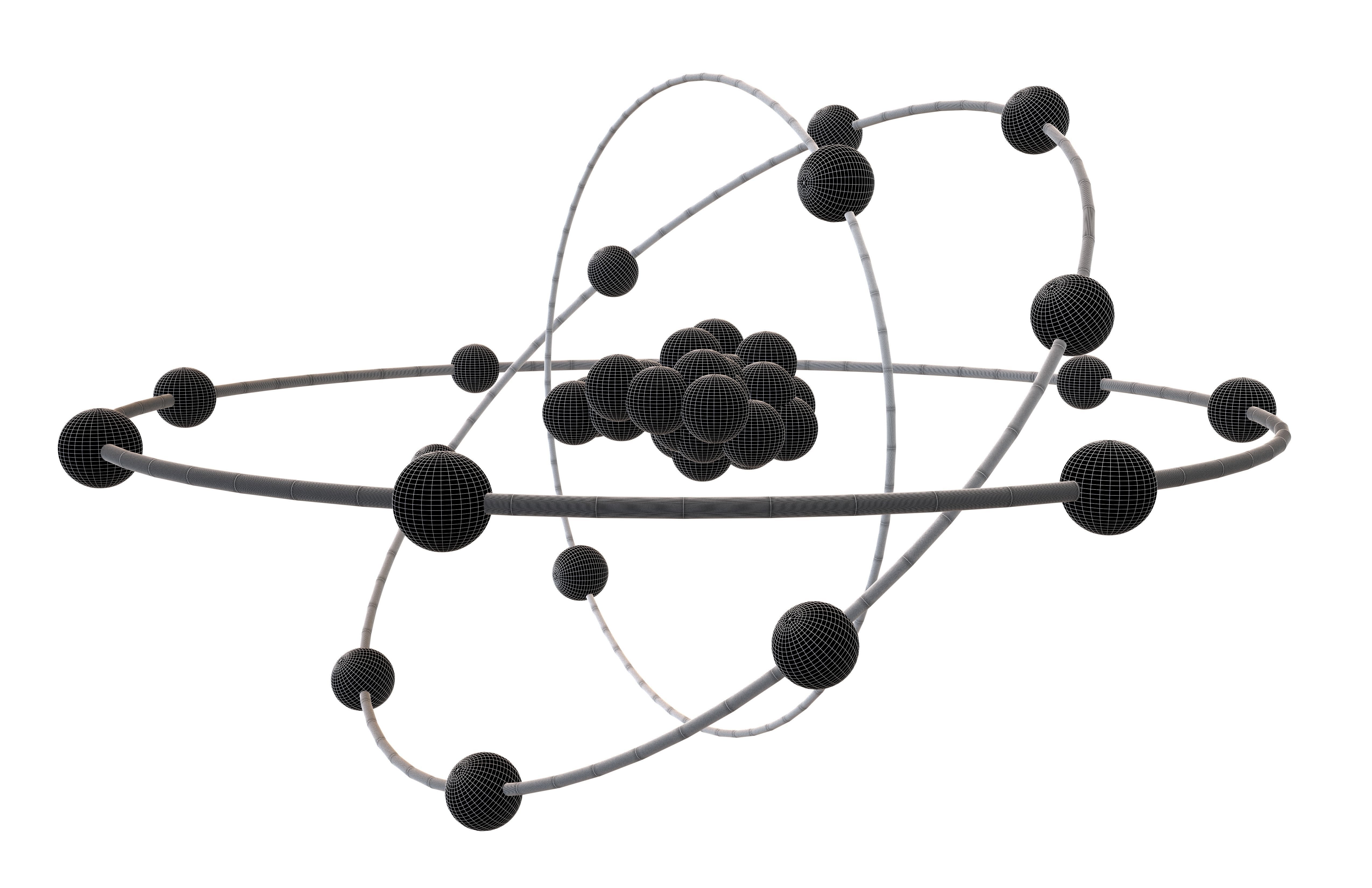 Chlorine Chemical Element v2 003 Low-poly 3D model_5