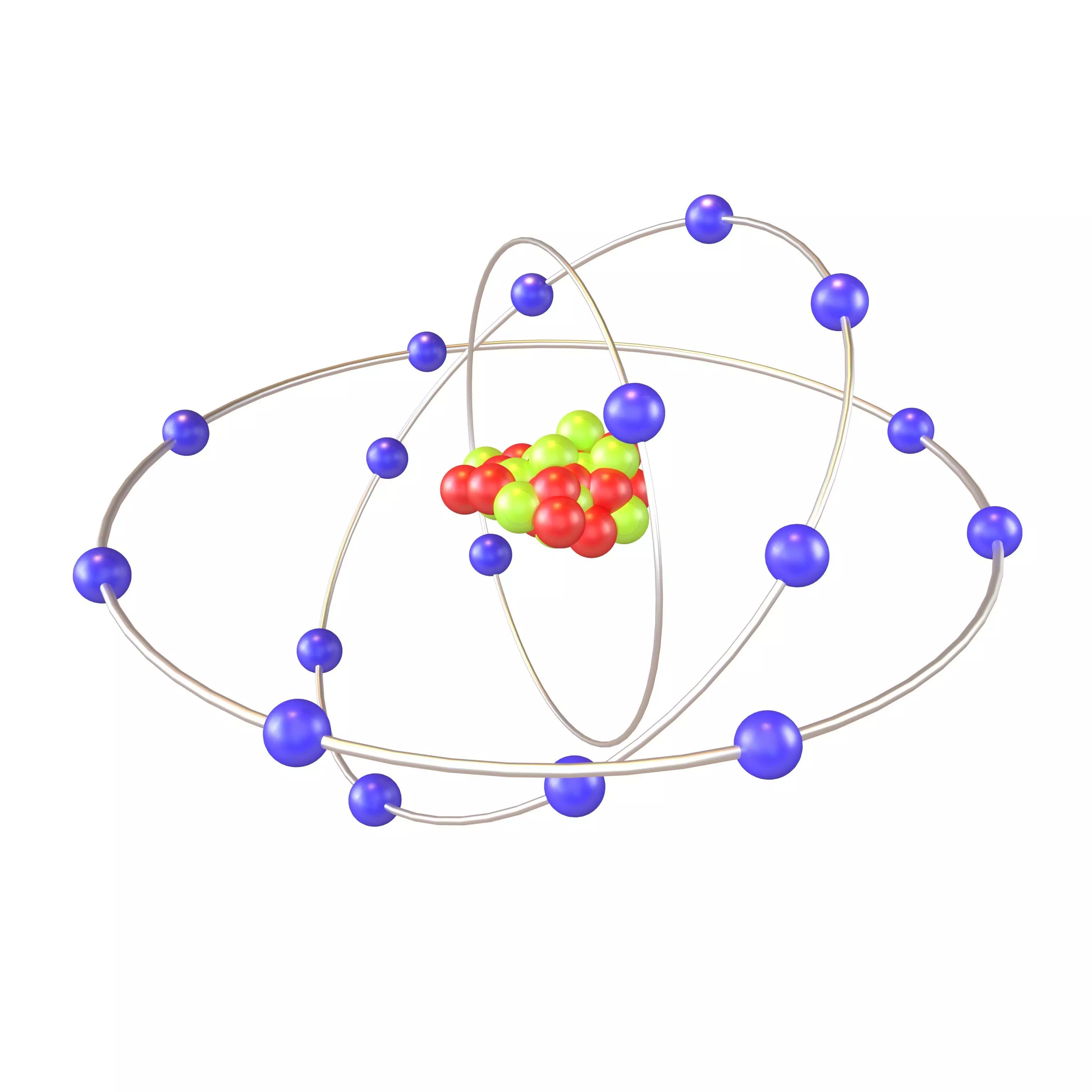Chlorine Chemical Element v2 003 Low-poly 3D model_0