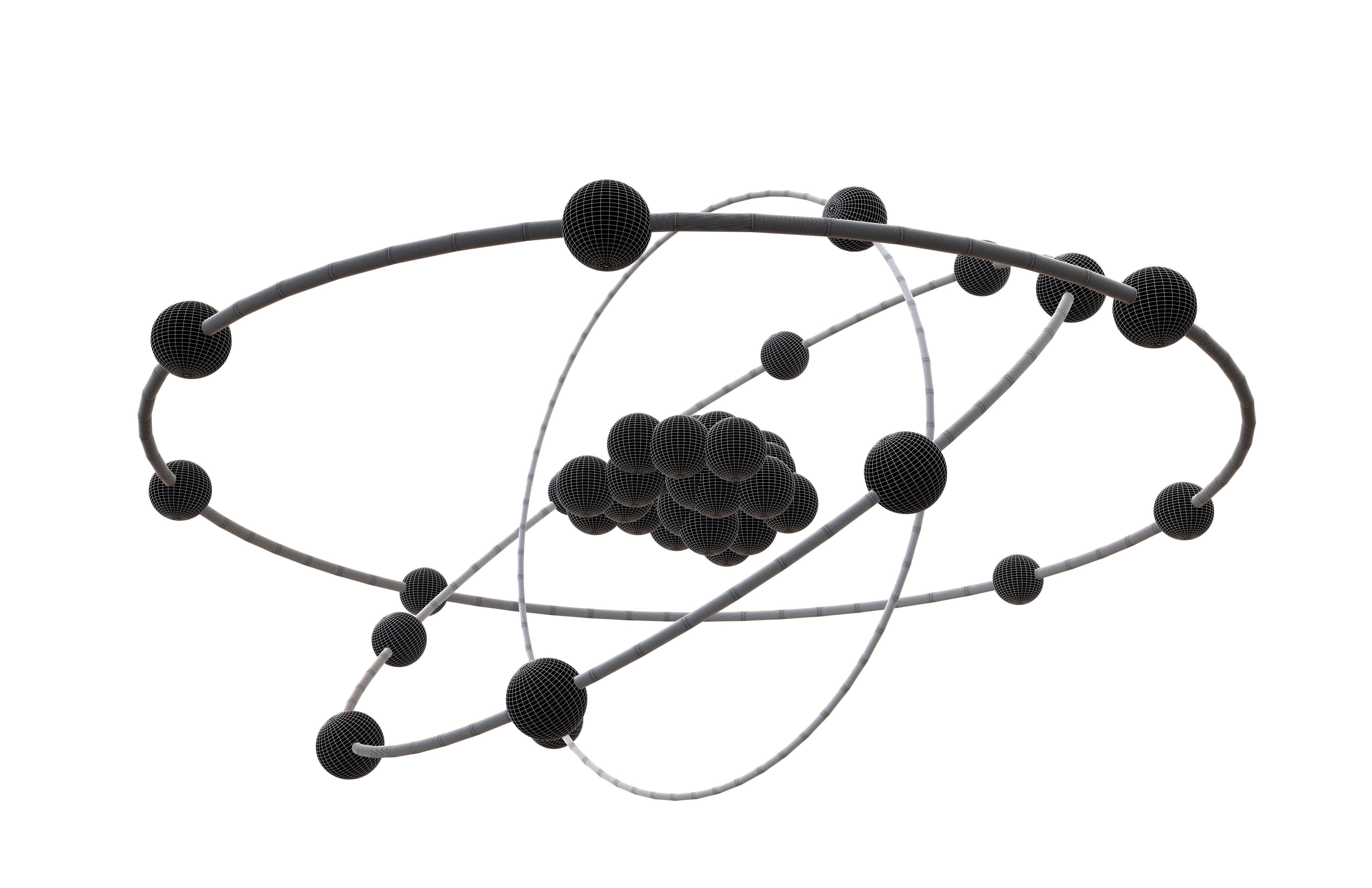 Chlorine Chemical Element v2 003 Low-poly 3D model_7