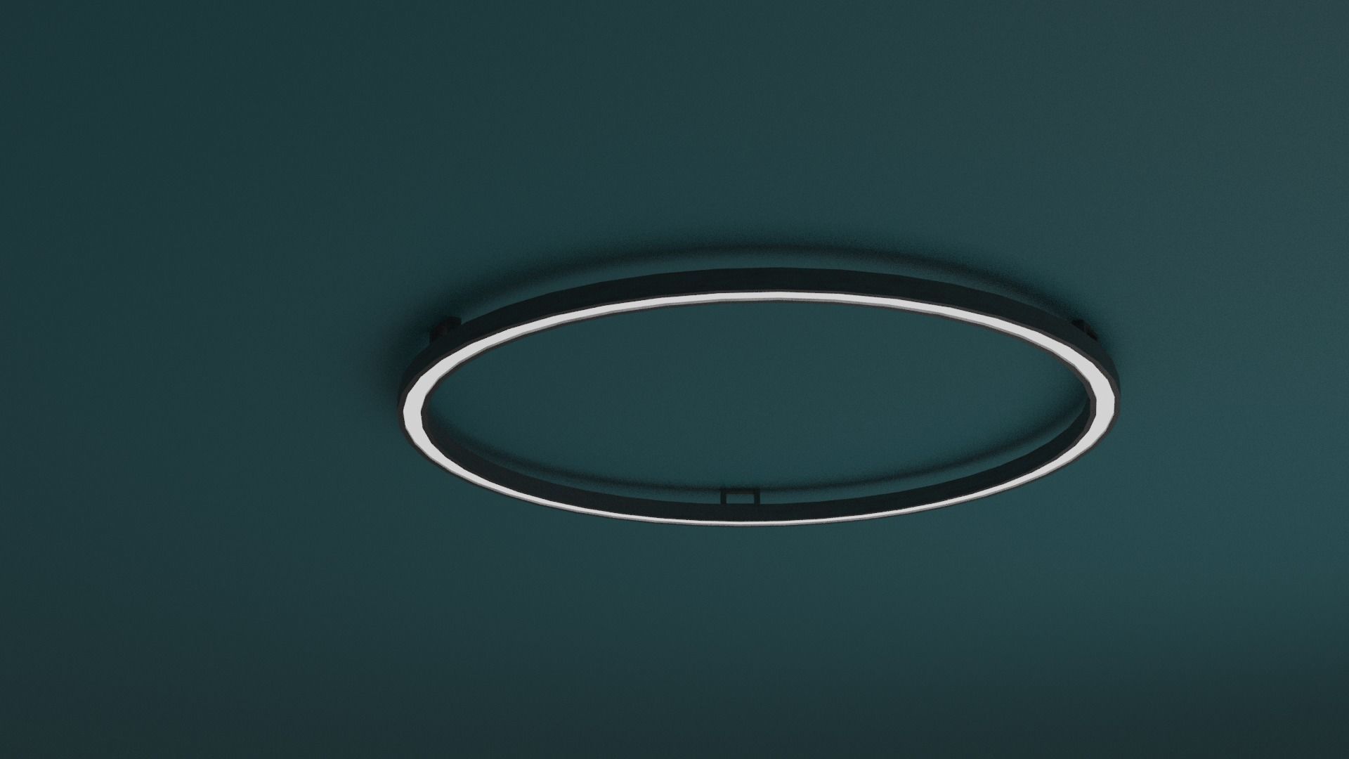 Circle Lamp Modern Low-poly 3D model_1
