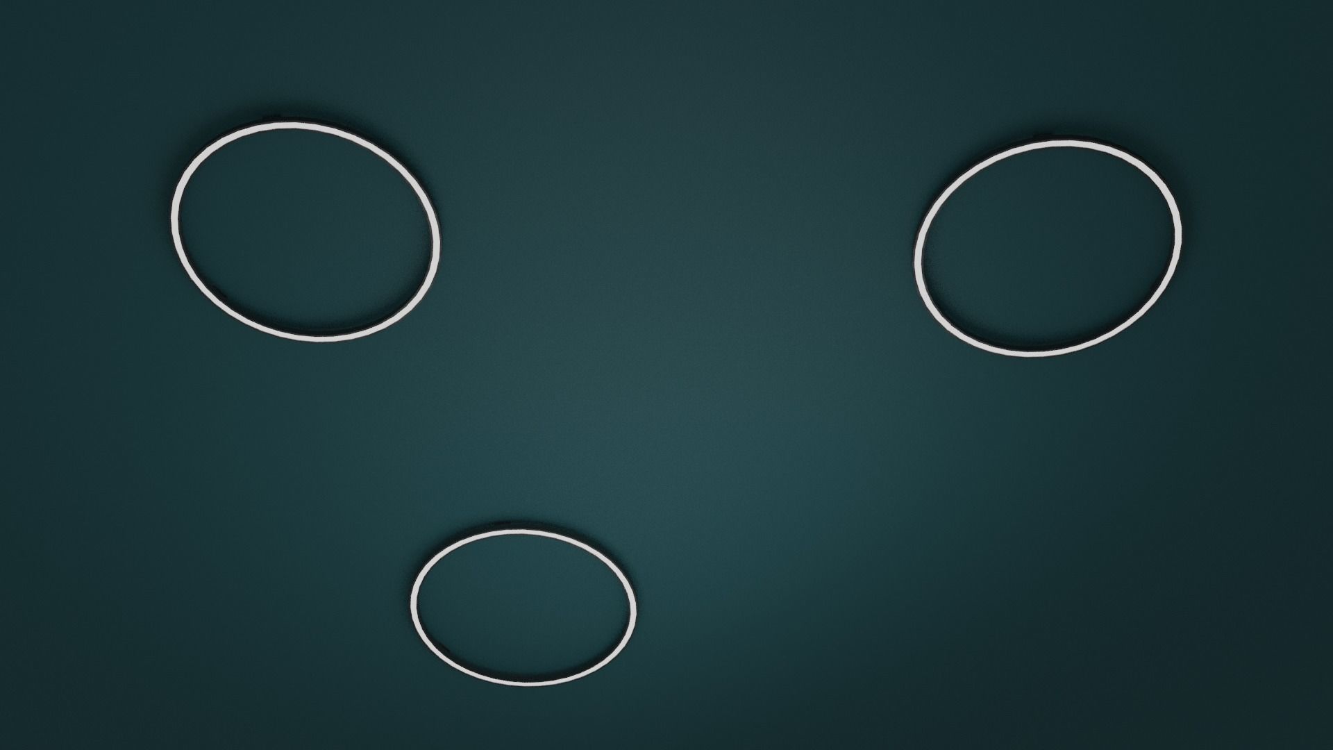 Circle Lamp Modern Low-poly 3D model_2