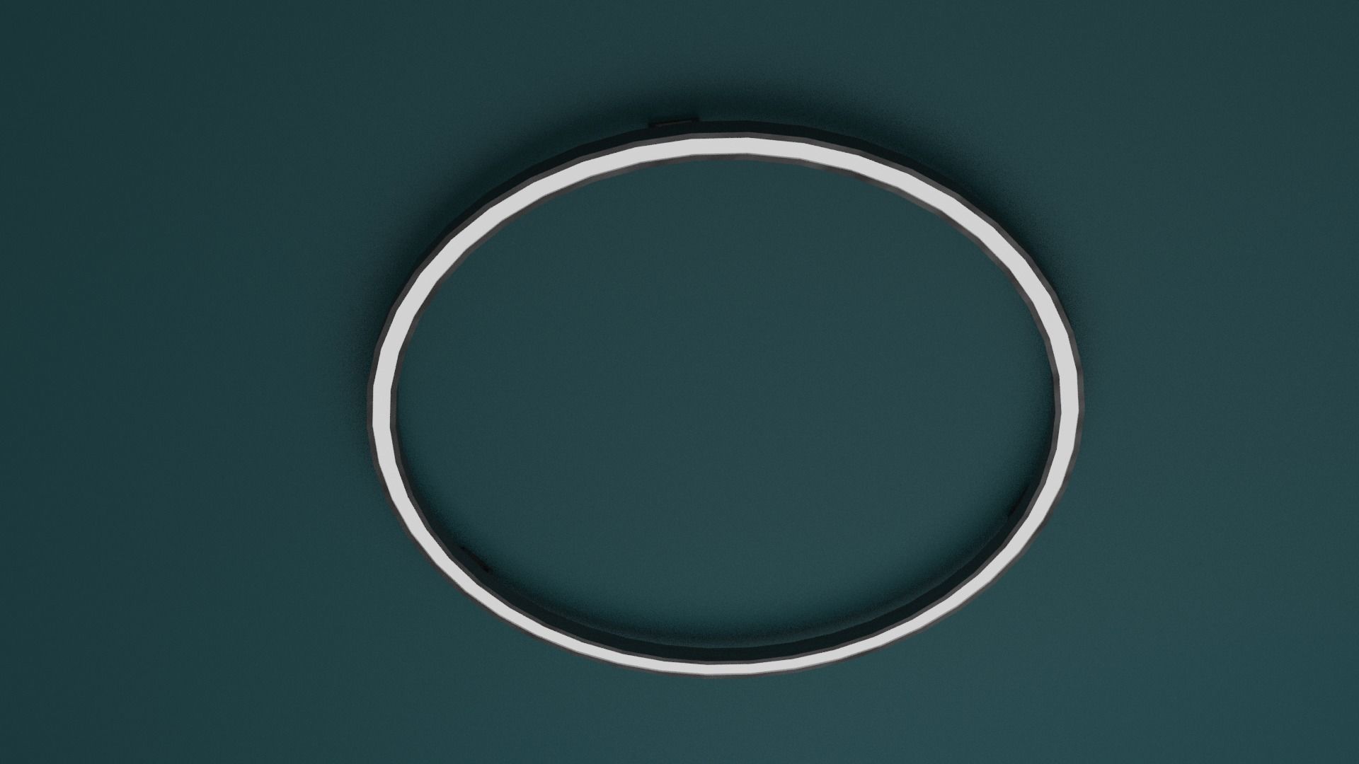 Circle Lamp Modern Low-poly 3D model_3