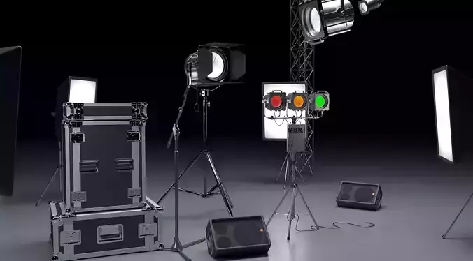 Lighting for photo studios 3D model