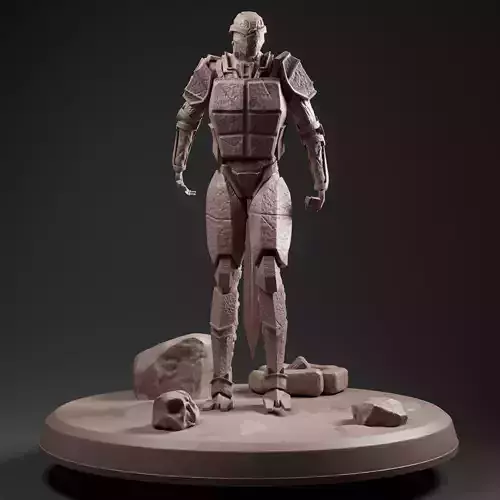 WarForged character 2 versions 3D model