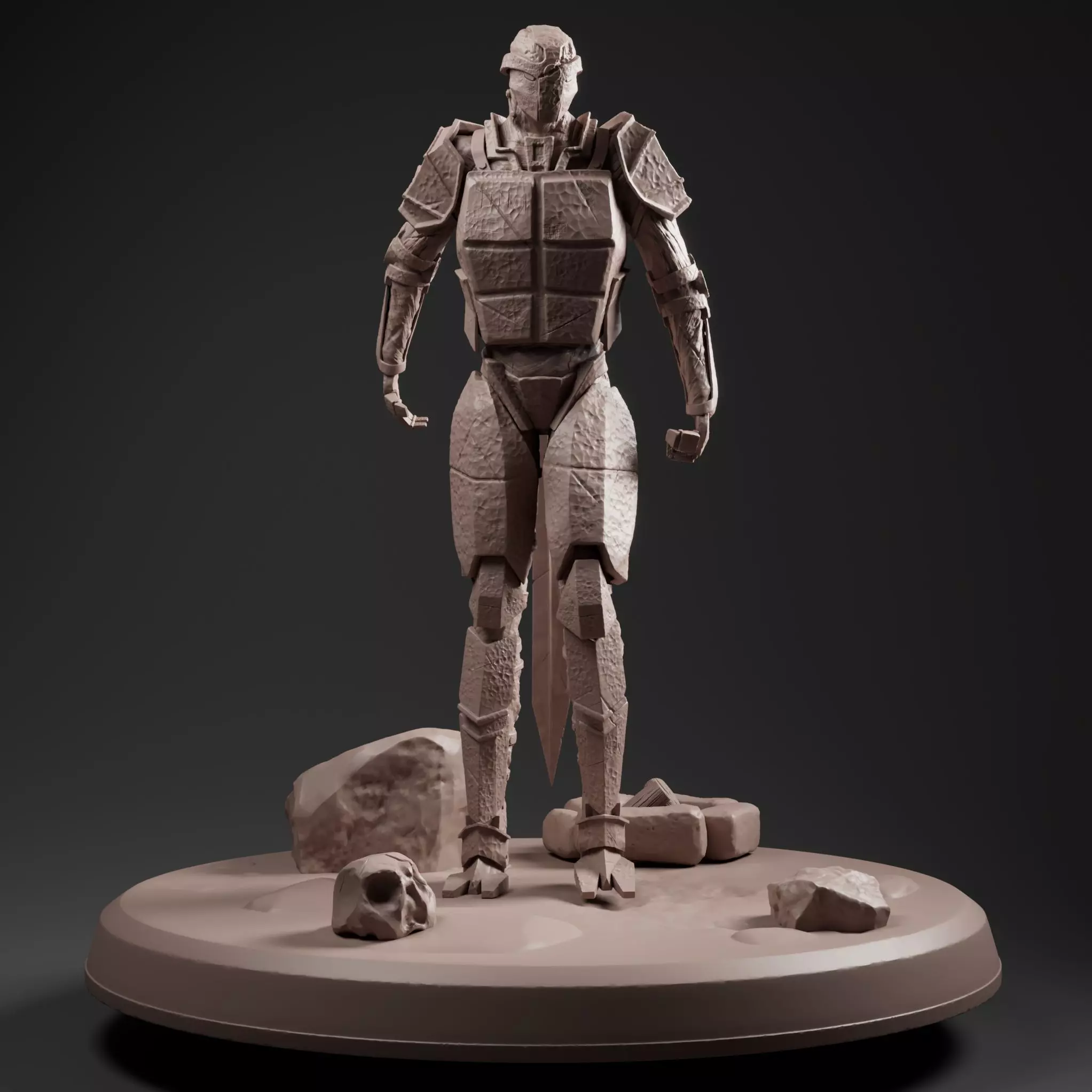 WarForged character 2 versions 3D model_0