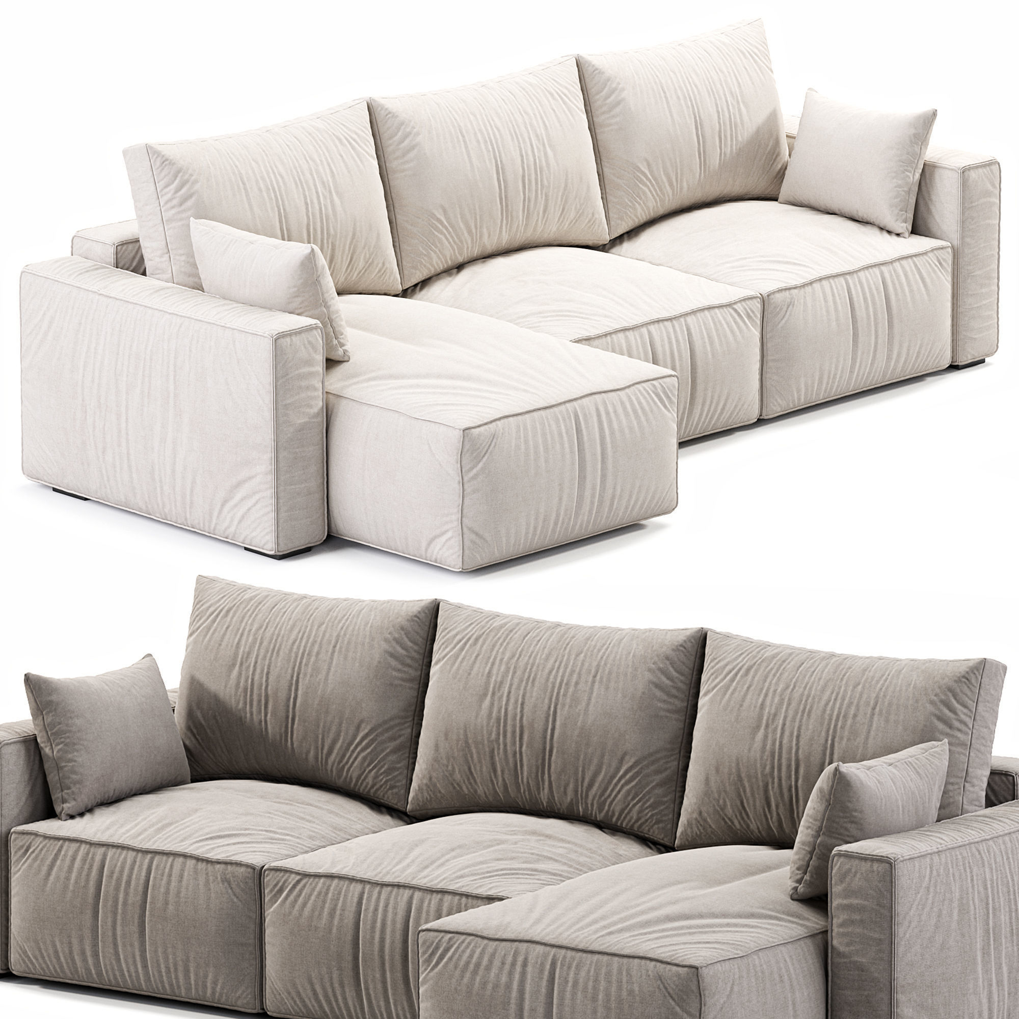   Corner Loft sofa 3D model_1