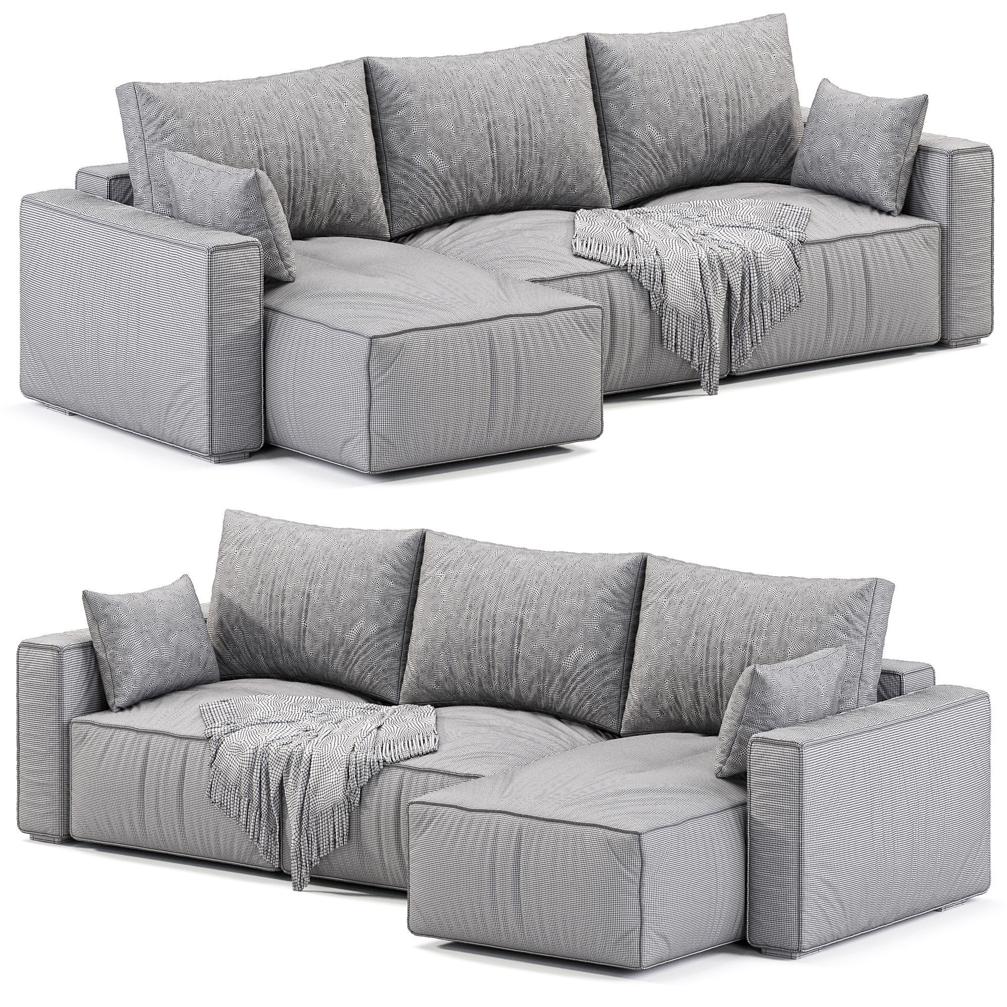   Corner Loft sofa 3D model_3