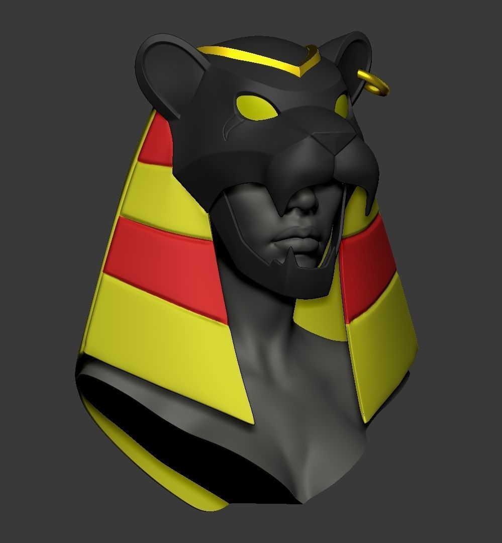 Mummies Alive- Nefertina Helmet 3D print model_2