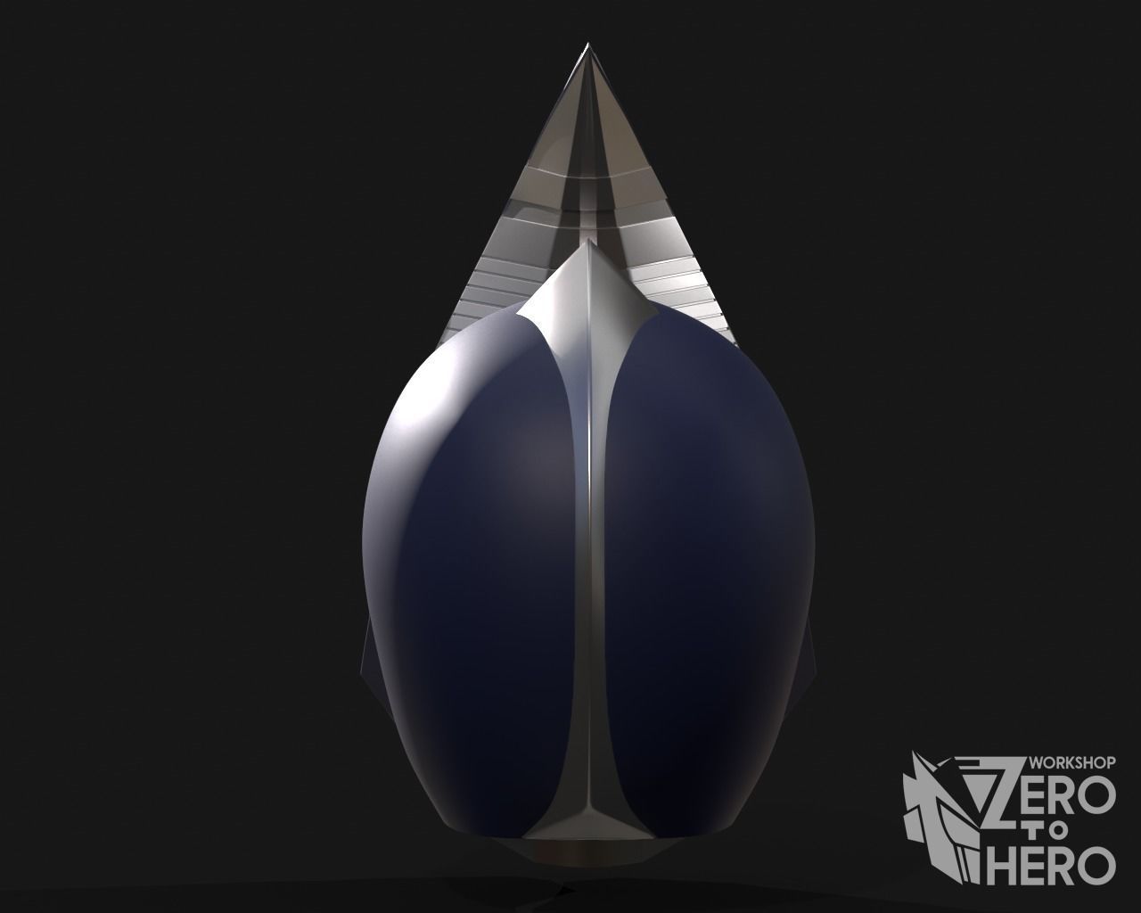 Kamen Rider Blade Helmet 3D print model_3