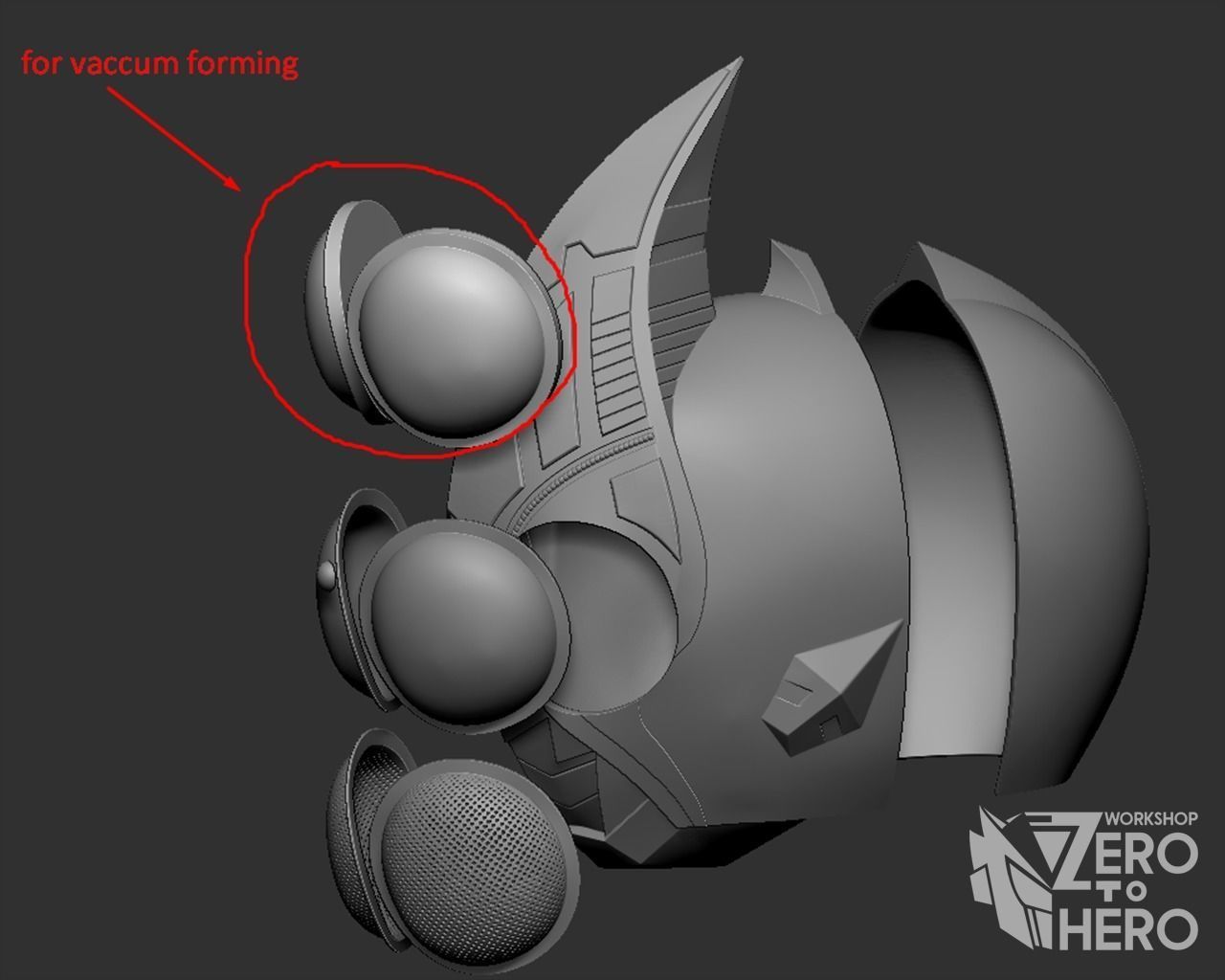 Kamen Rider Blade Helmet 3D print model_4