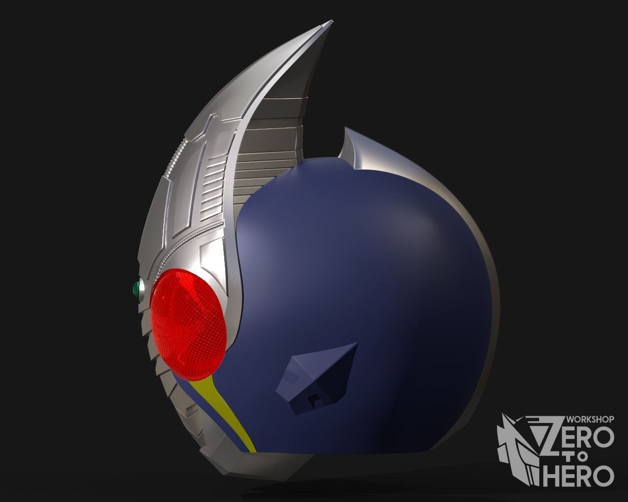 Kamen Rider Blade Helmet 3D print model_2