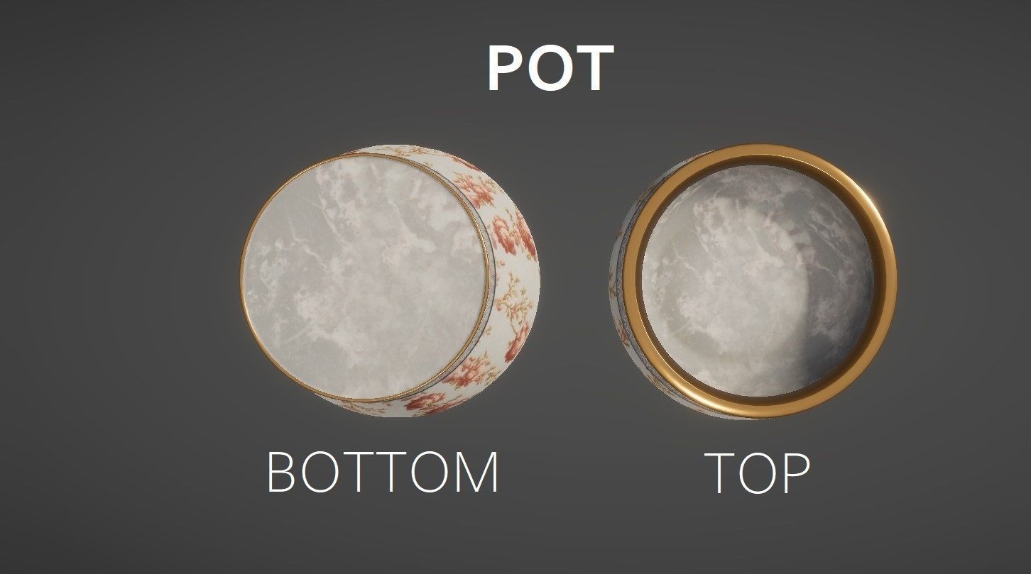 Vintage Tea Set - 4K PBR Low-poly 3D model_9