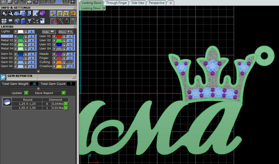 Name Emma pendant 3D print model_3