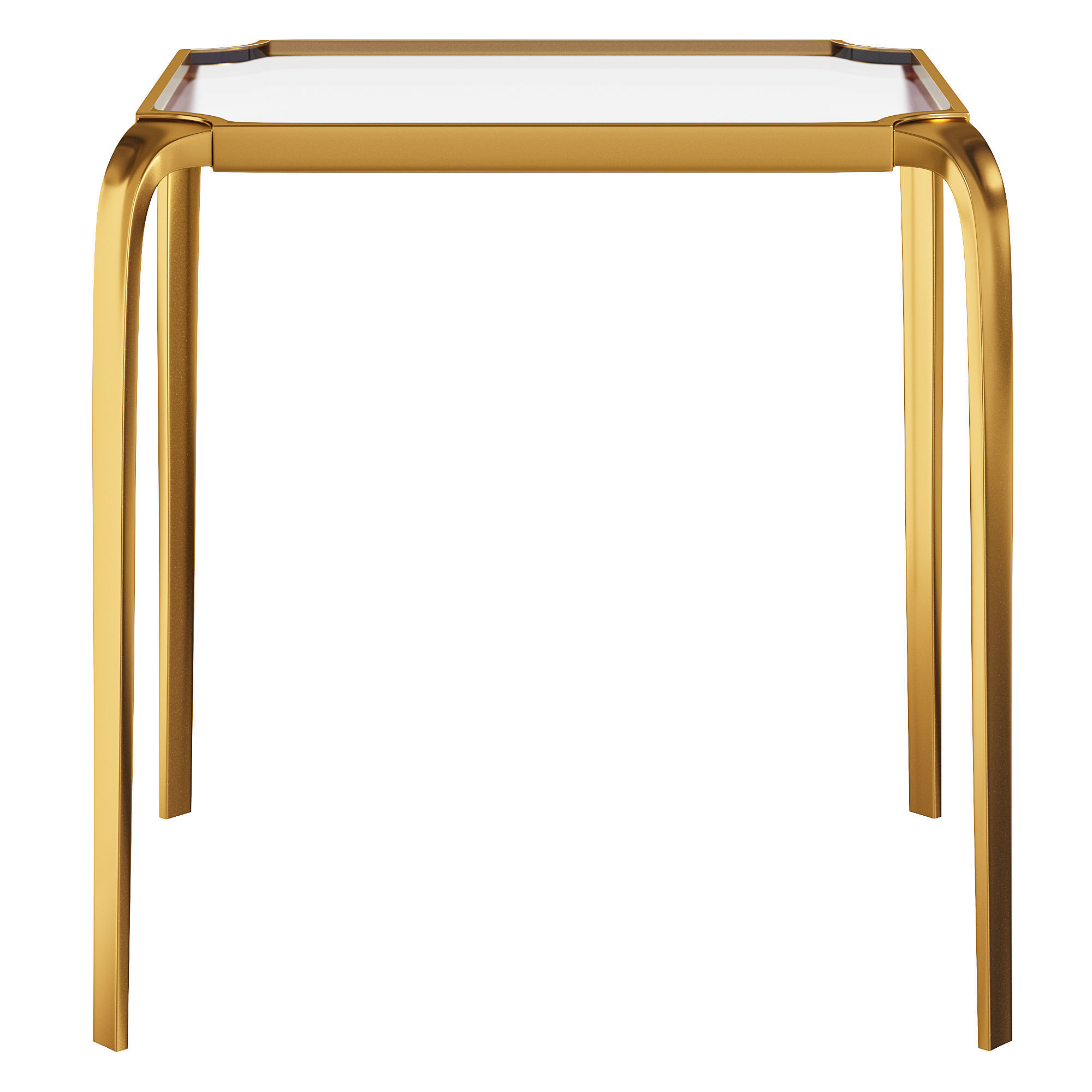 LOTUS SIDE TABLE by Bakerfurniture 3D model_1