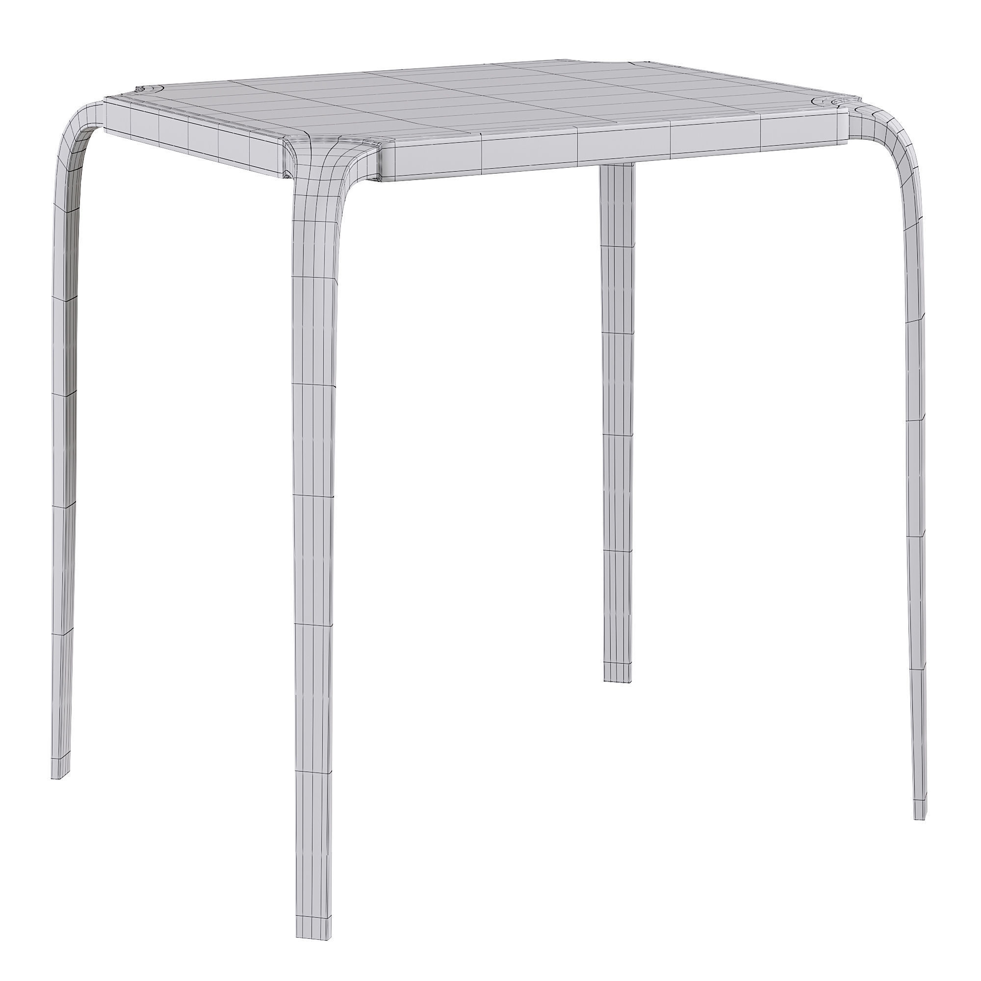 LOTUS SIDE TABLE by Bakerfurniture 3D model_3