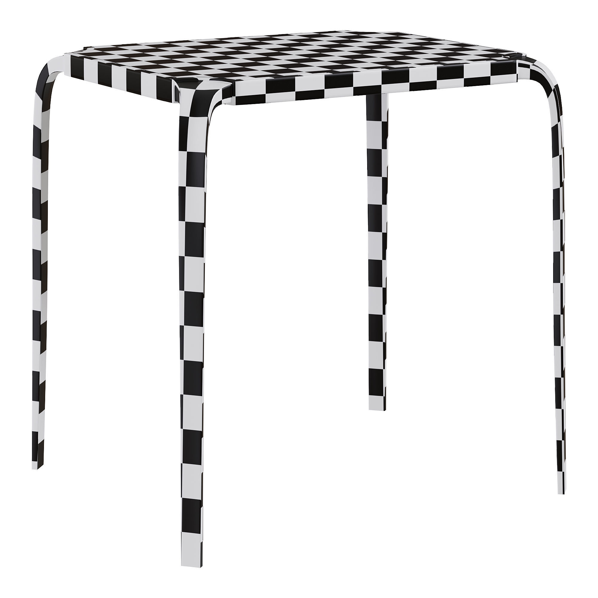 LOTUS SIDE TABLE by Bakerfurniture 3D model_4