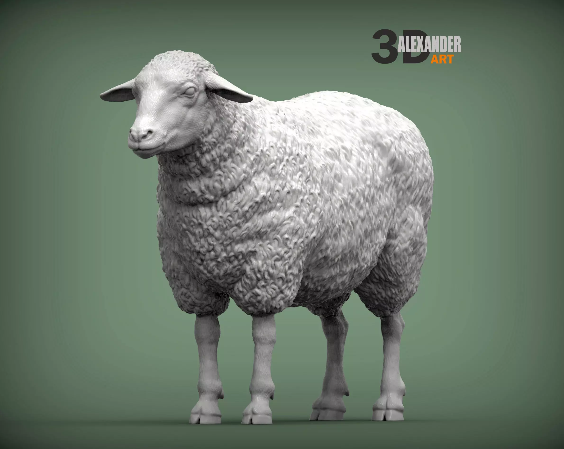 Sheep 3D print model 3D print model_0