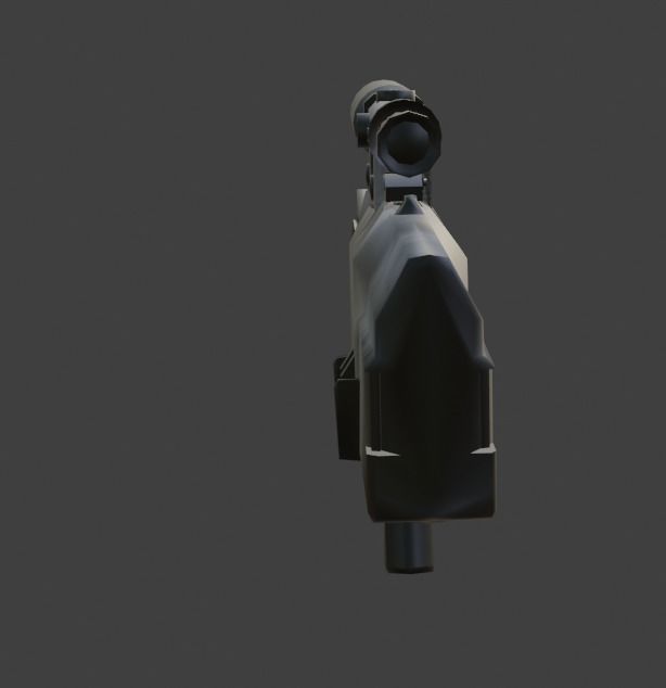 weapon g11 Low-poly 3D model_1