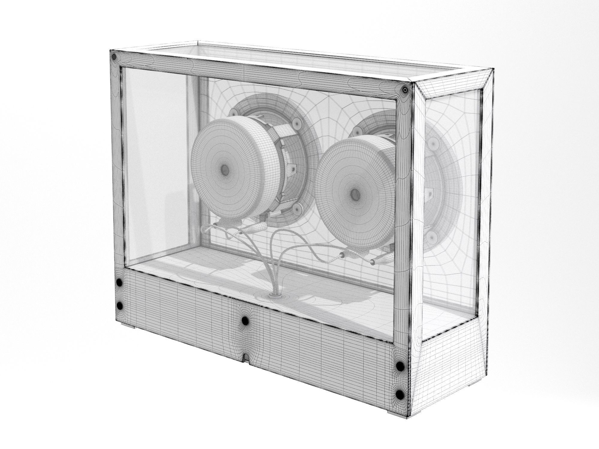 Small Transparent Speaker 3D model_4