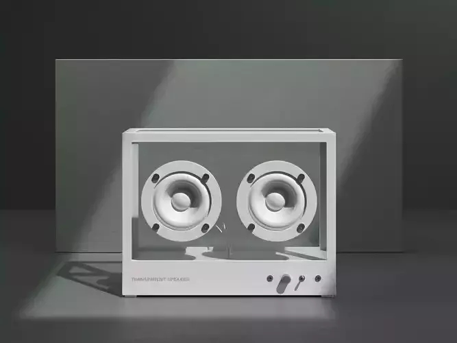 Small Transparent Speaker 3D model