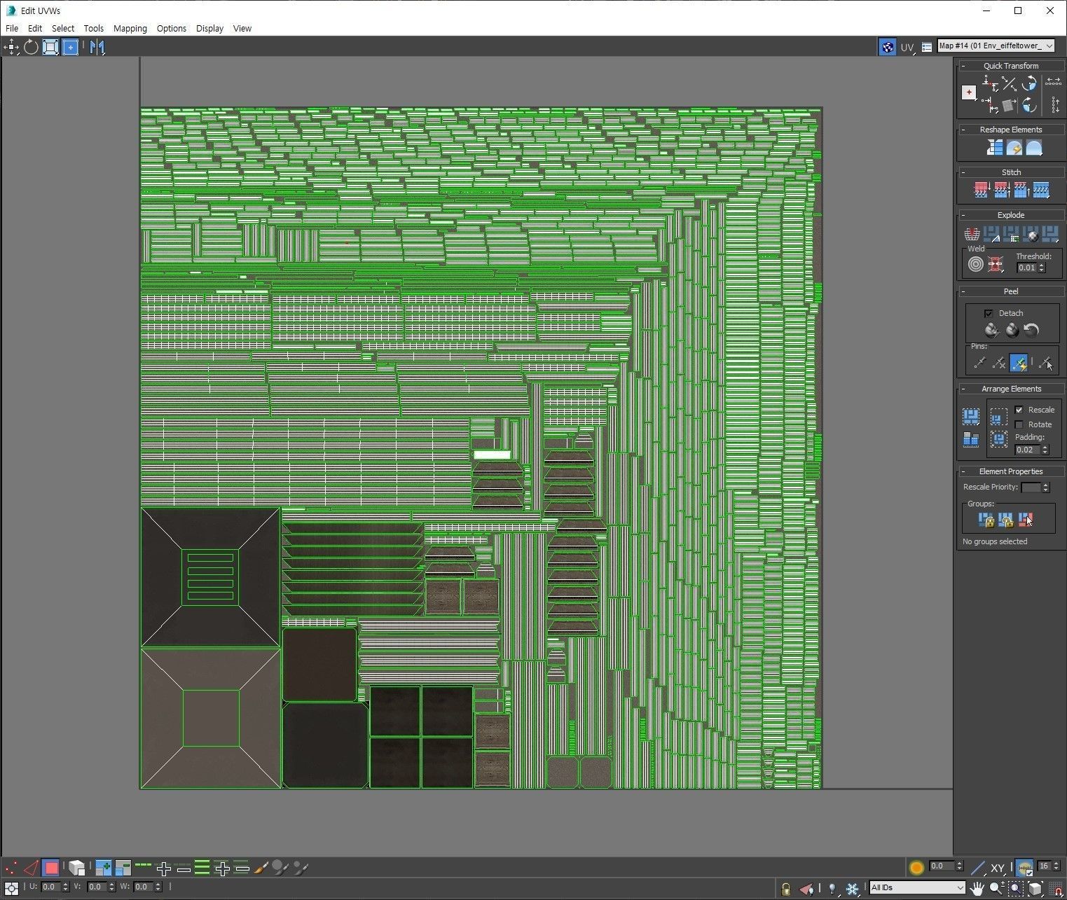 Eiffel Tower day and night 3D model_19
