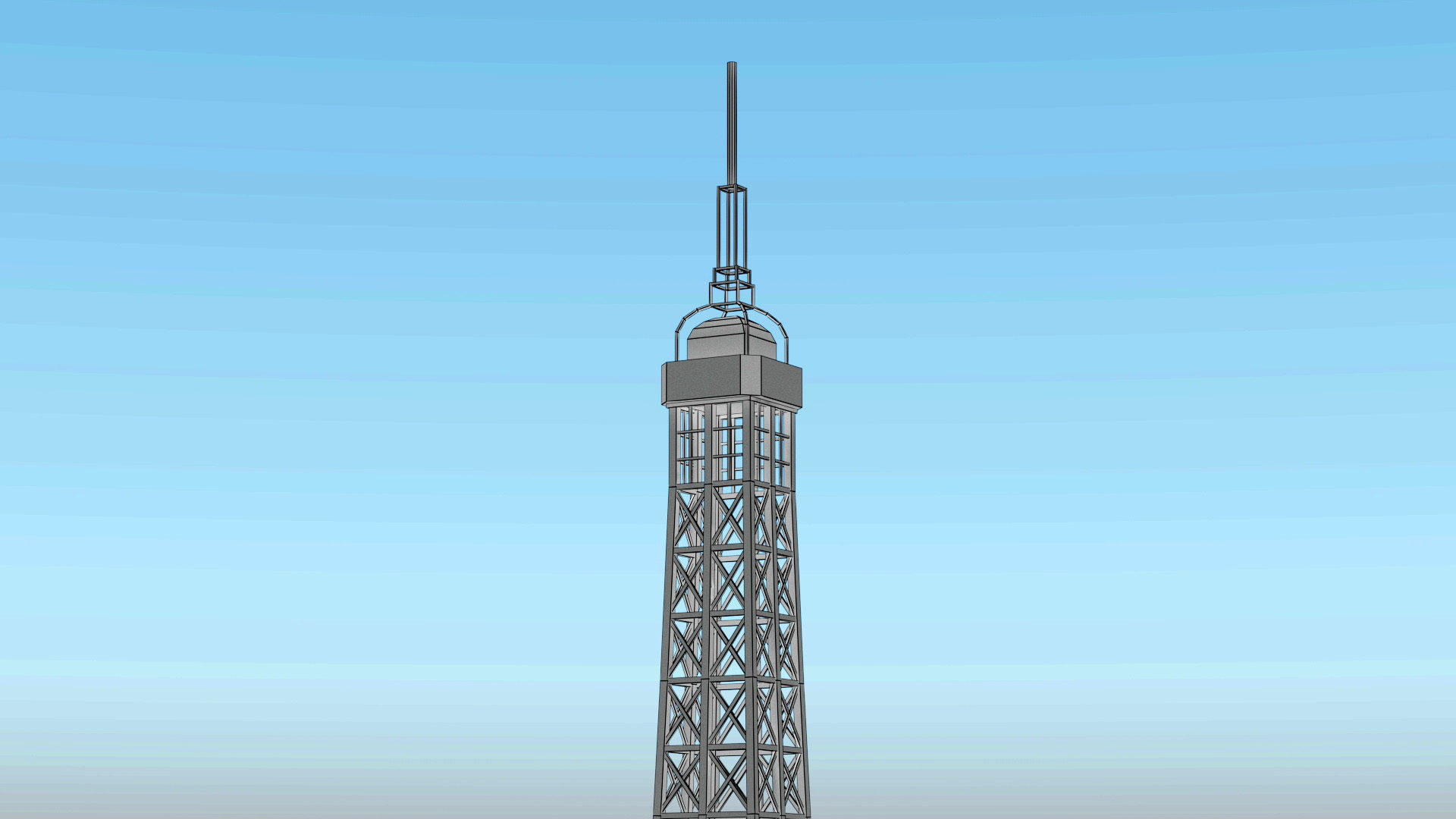 Eiffel Tower day and night 3D model_18
