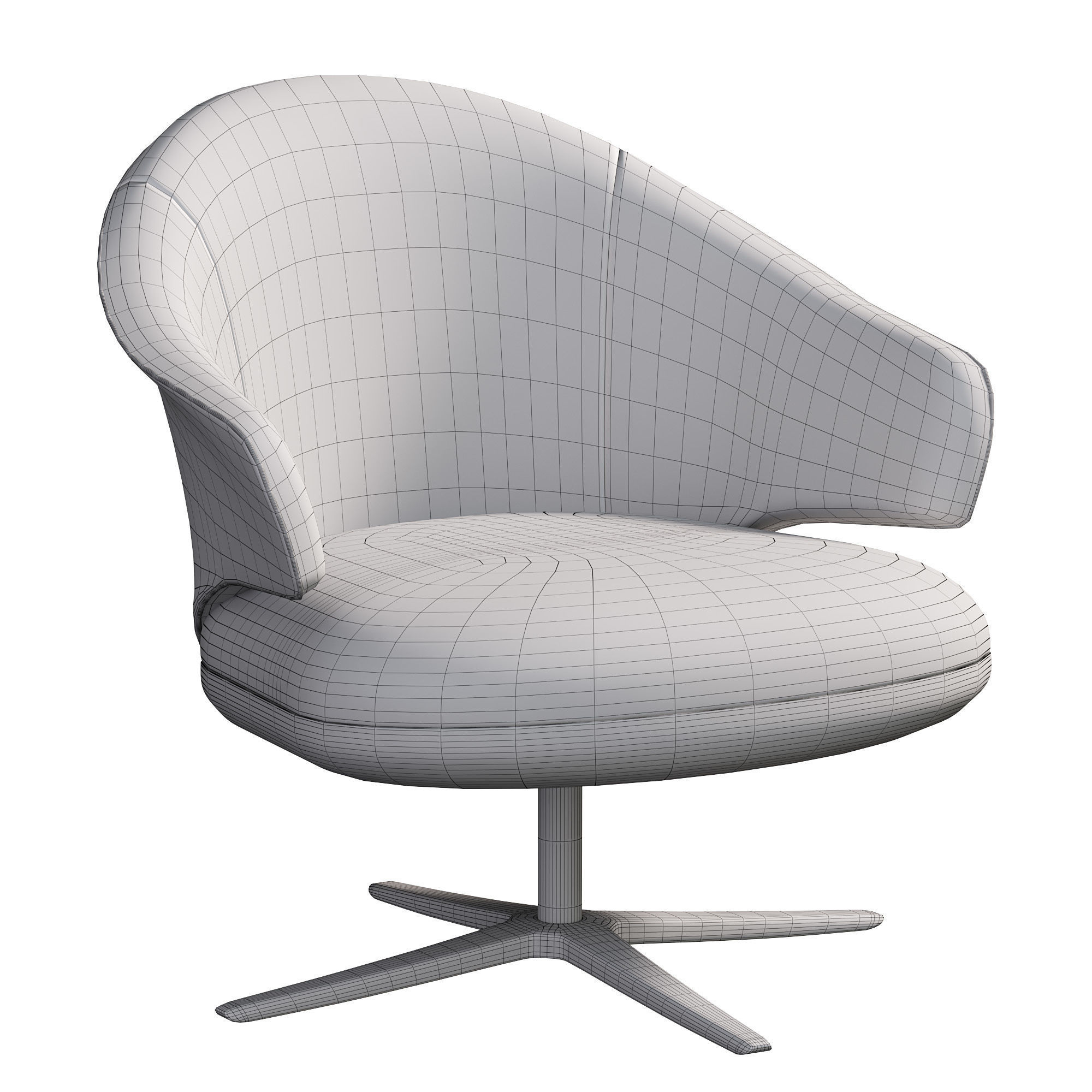 Turtle Walter Knoll Lounge Chair by miliashop 3D model_4