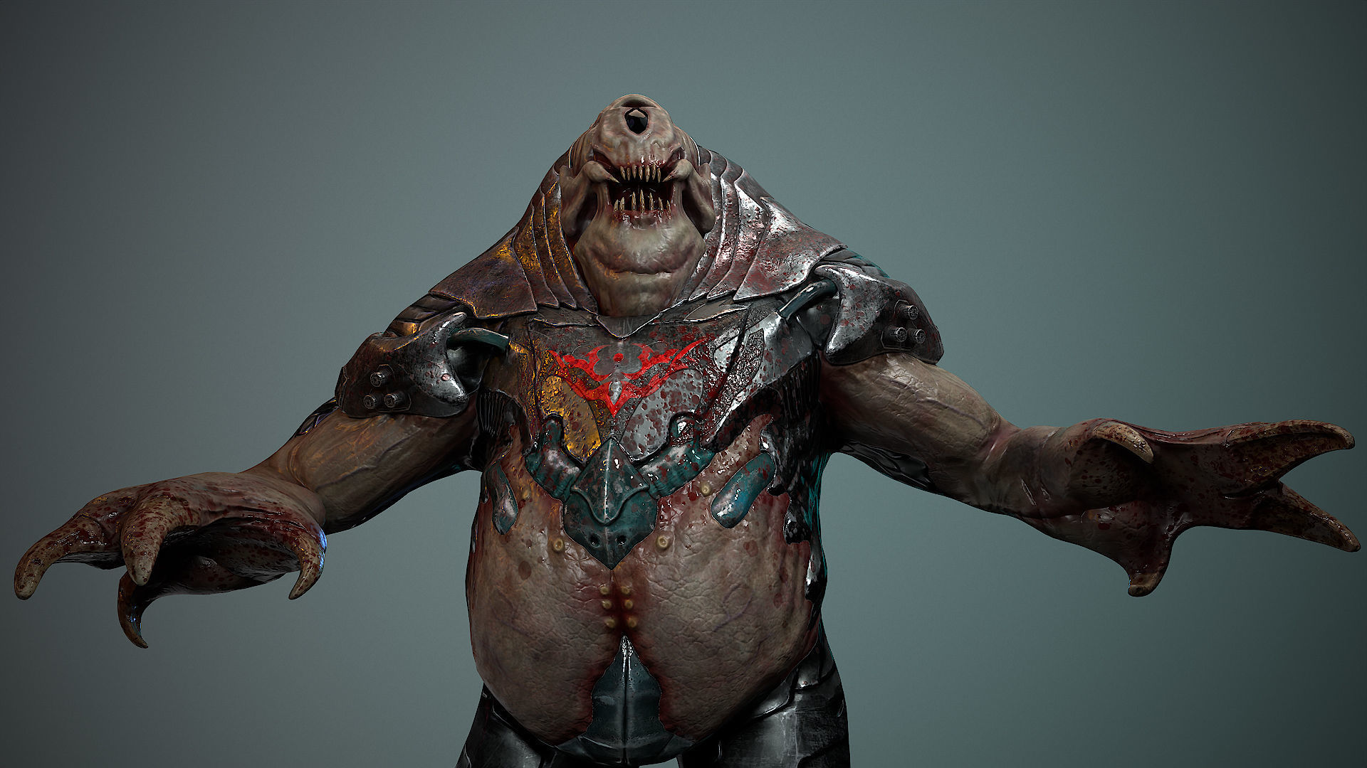 Biochemical Monster 06 Low-poly 3D model_15