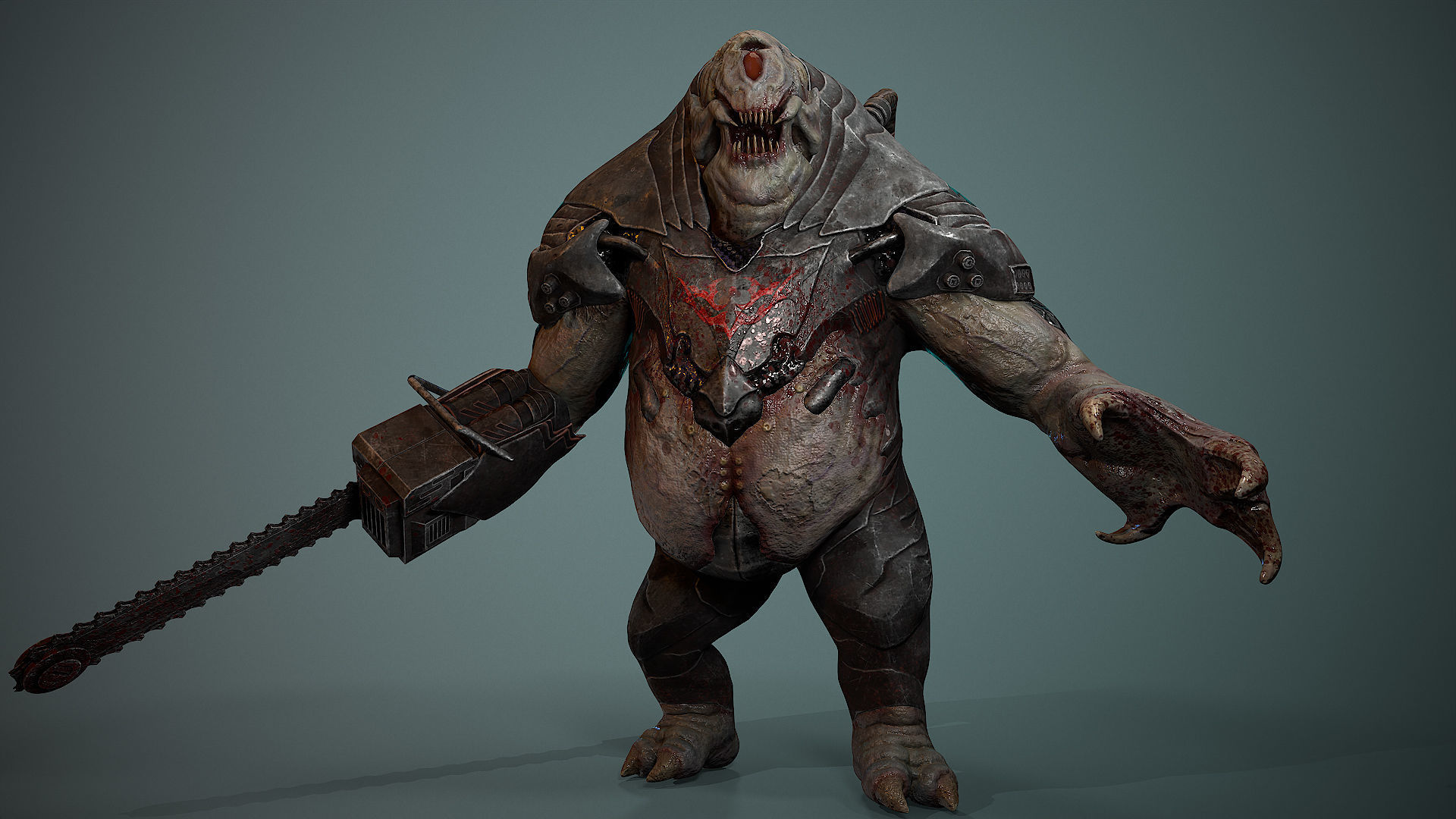 Biochemical Monster 06 Low-poly 3D model_3