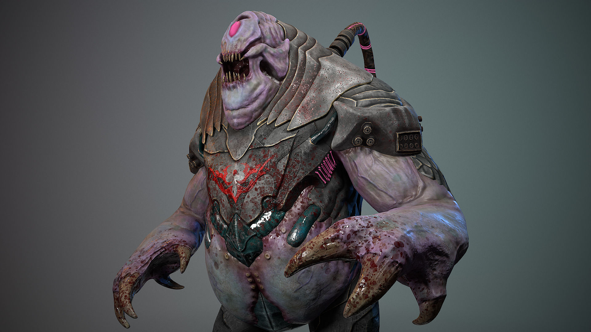 Biochemical Monster 06 Low-poly 3D model_18