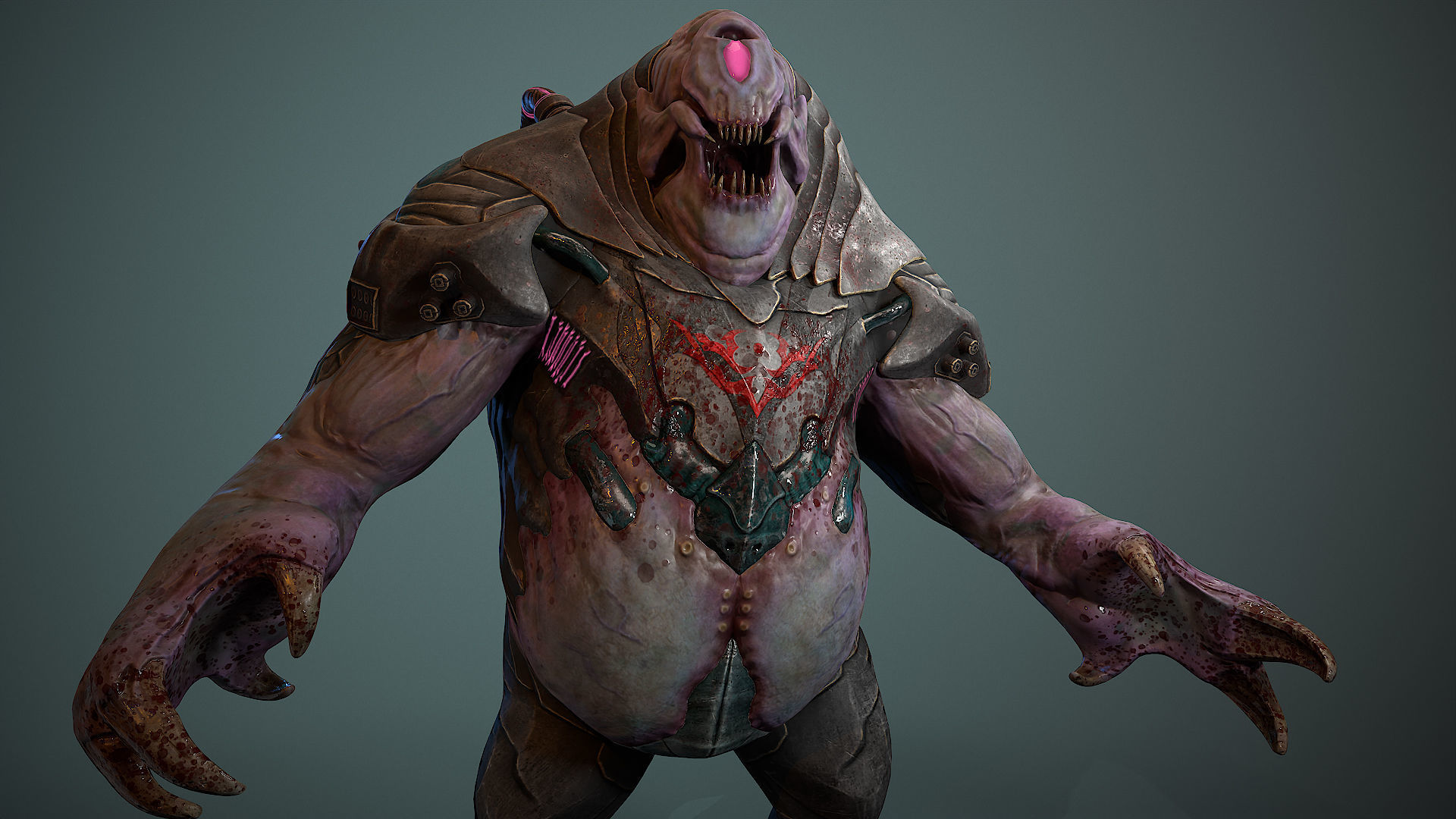 Biochemical Monster 06 Low-poly 3D model_20