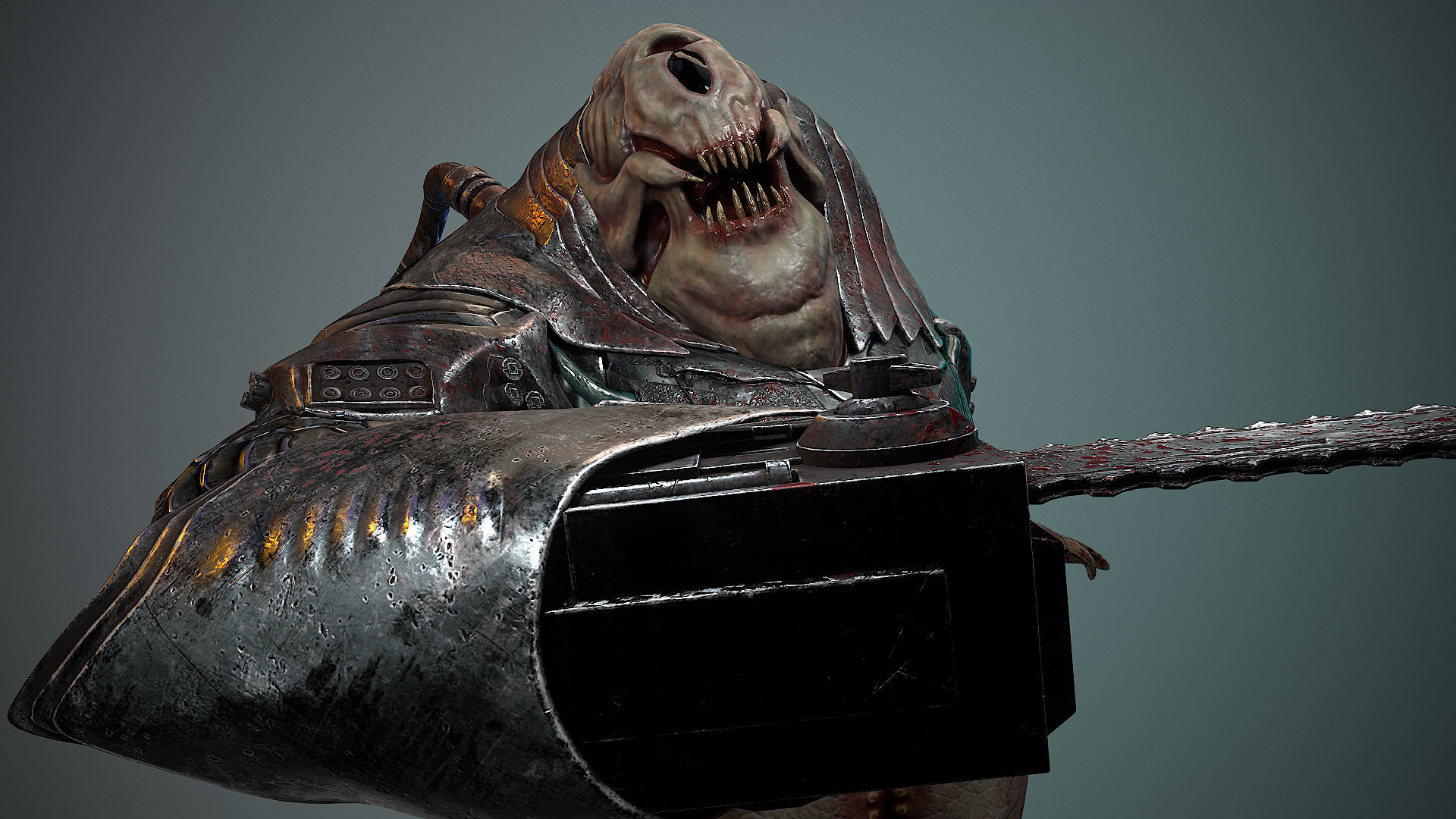 Biochemical Monster 06 Low-poly 3D model_4