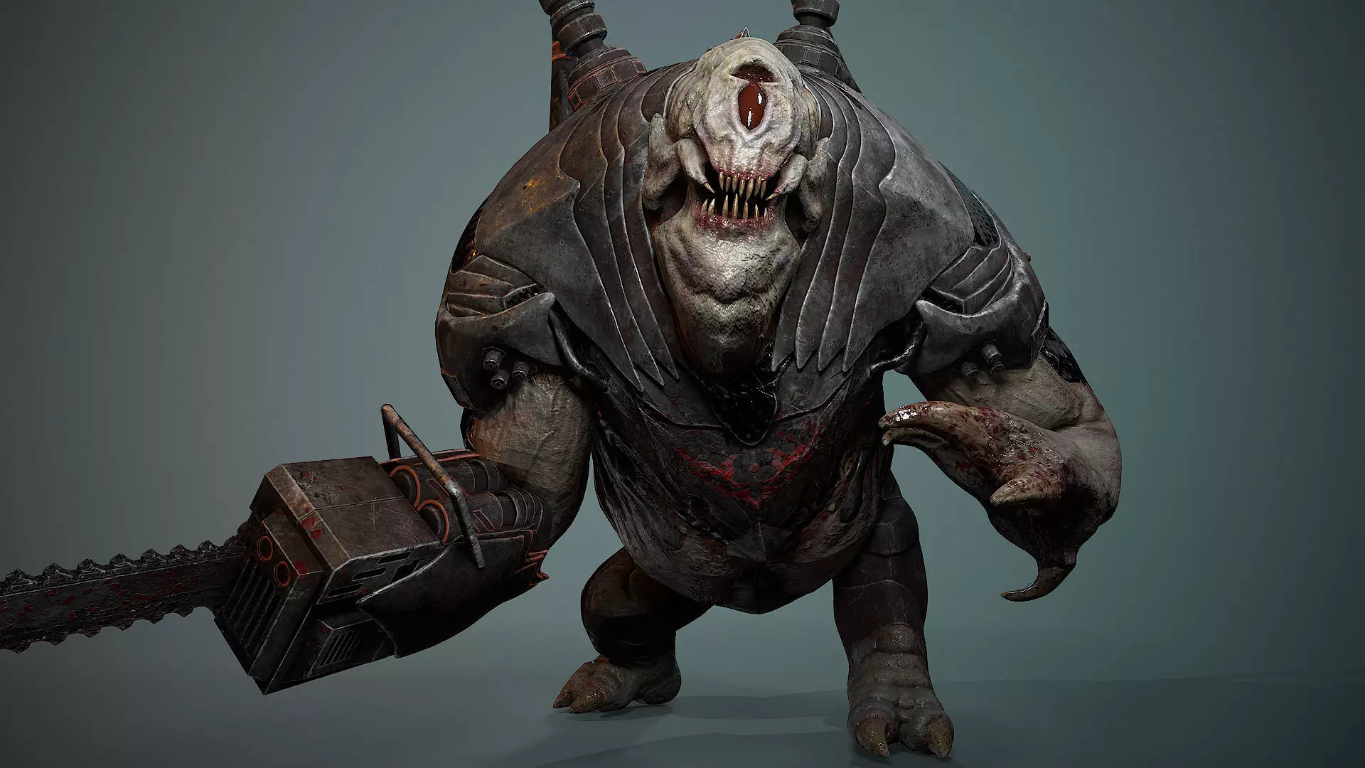 Biochemical Monster 06 Low-poly 3D model_0