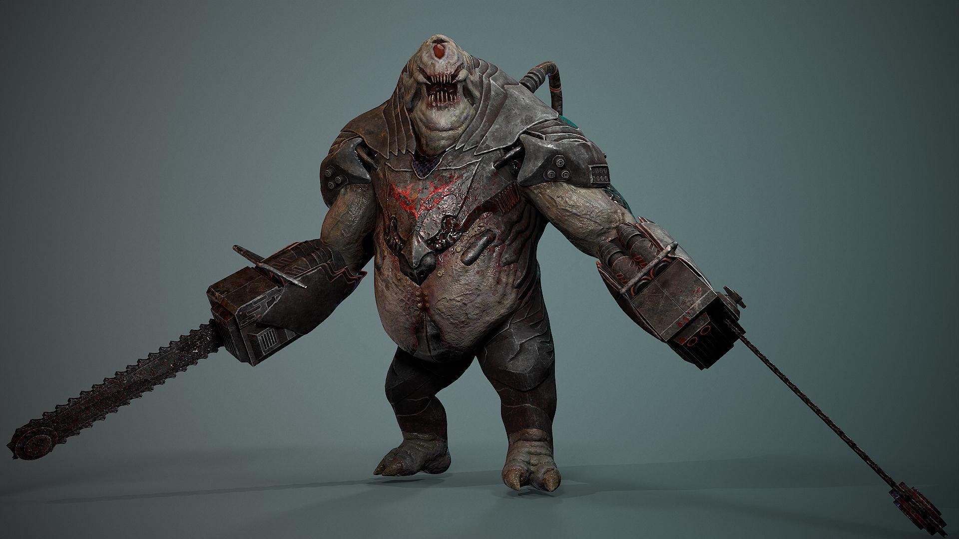 Biochemical Monster 06 Low-poly 3D model_8