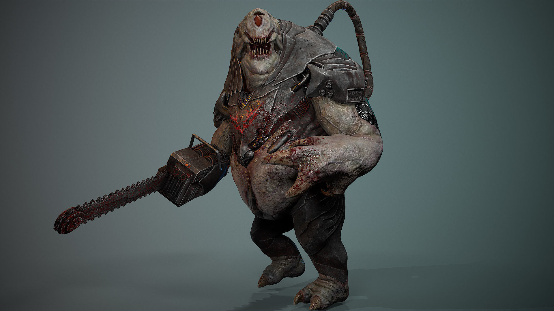 Biochemical Monster 06 Low-poly 3D model_10