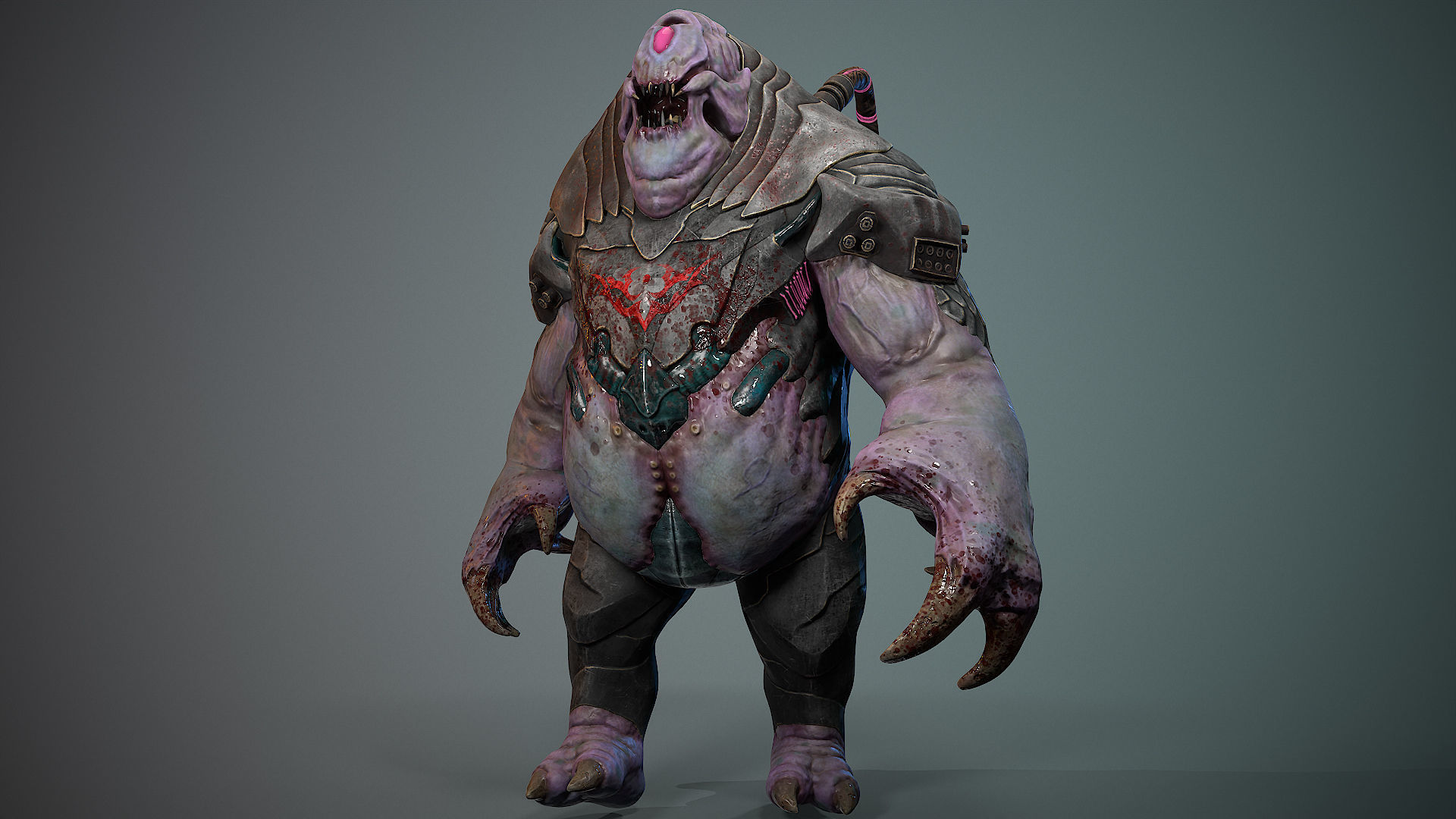 Biochemical Monster 06 Low-poly 3D model_16