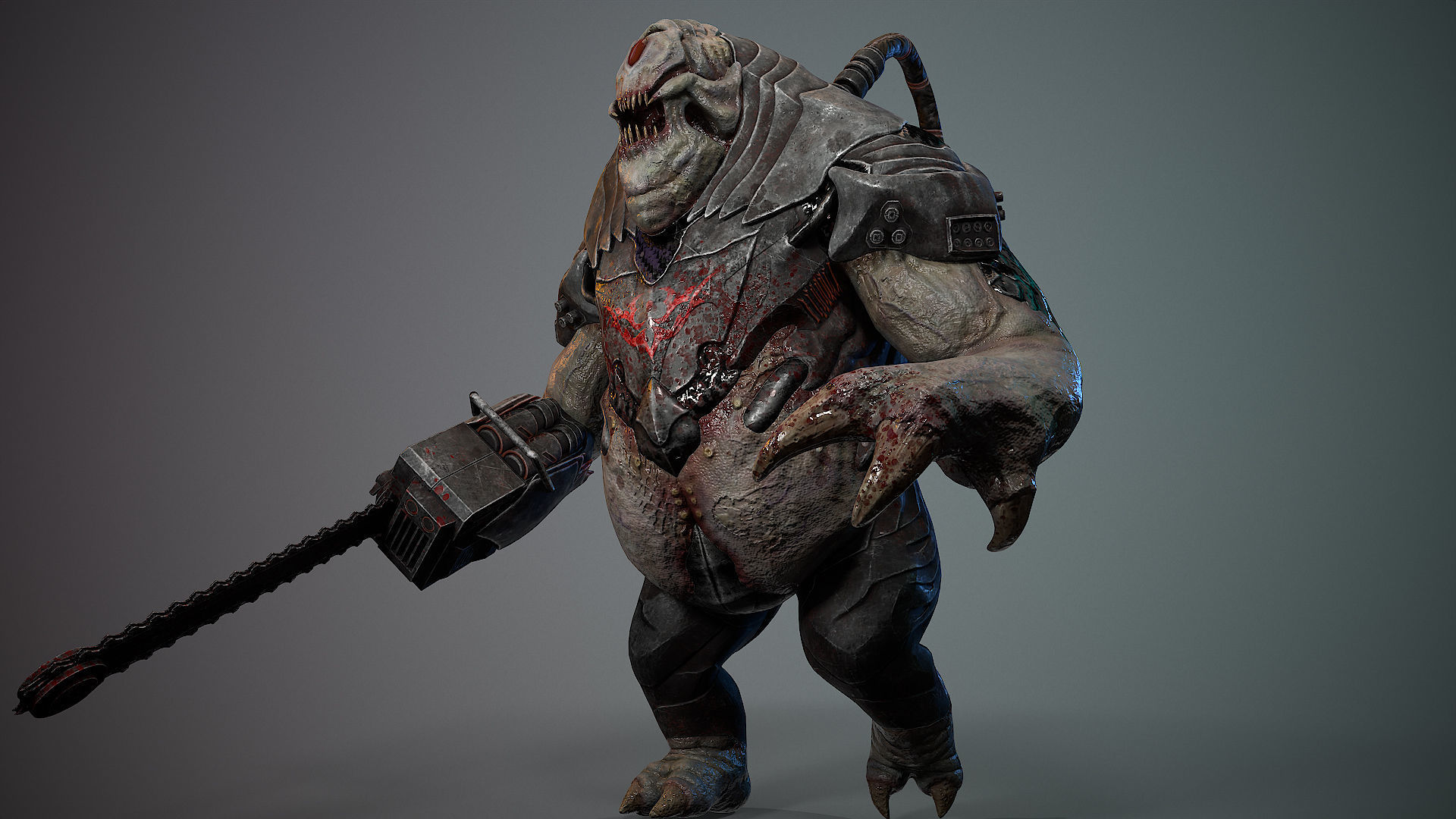 Biochemical Monster 06 Low-poly 3D model_9